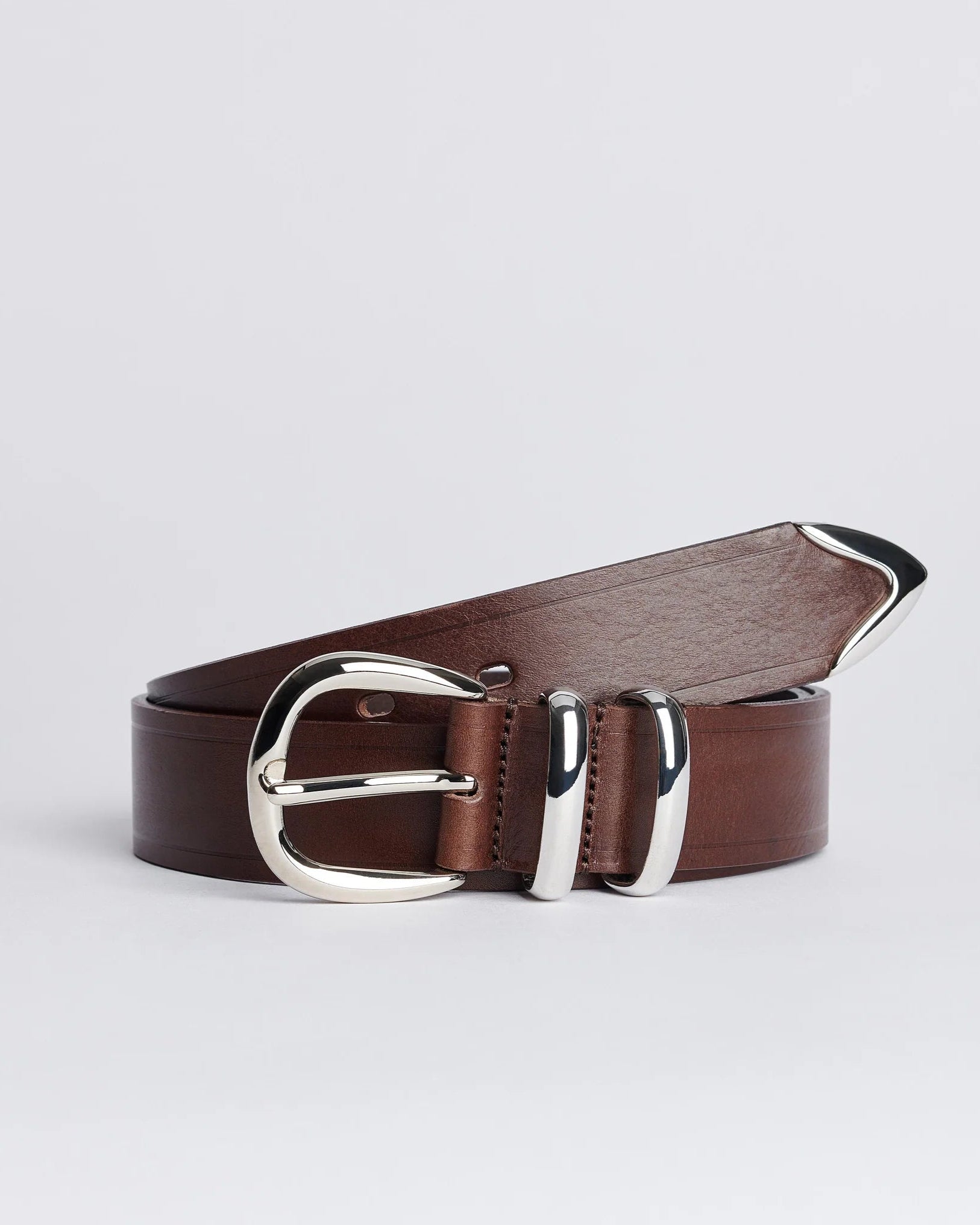 Tip End Belt 3.5 CM - Brown