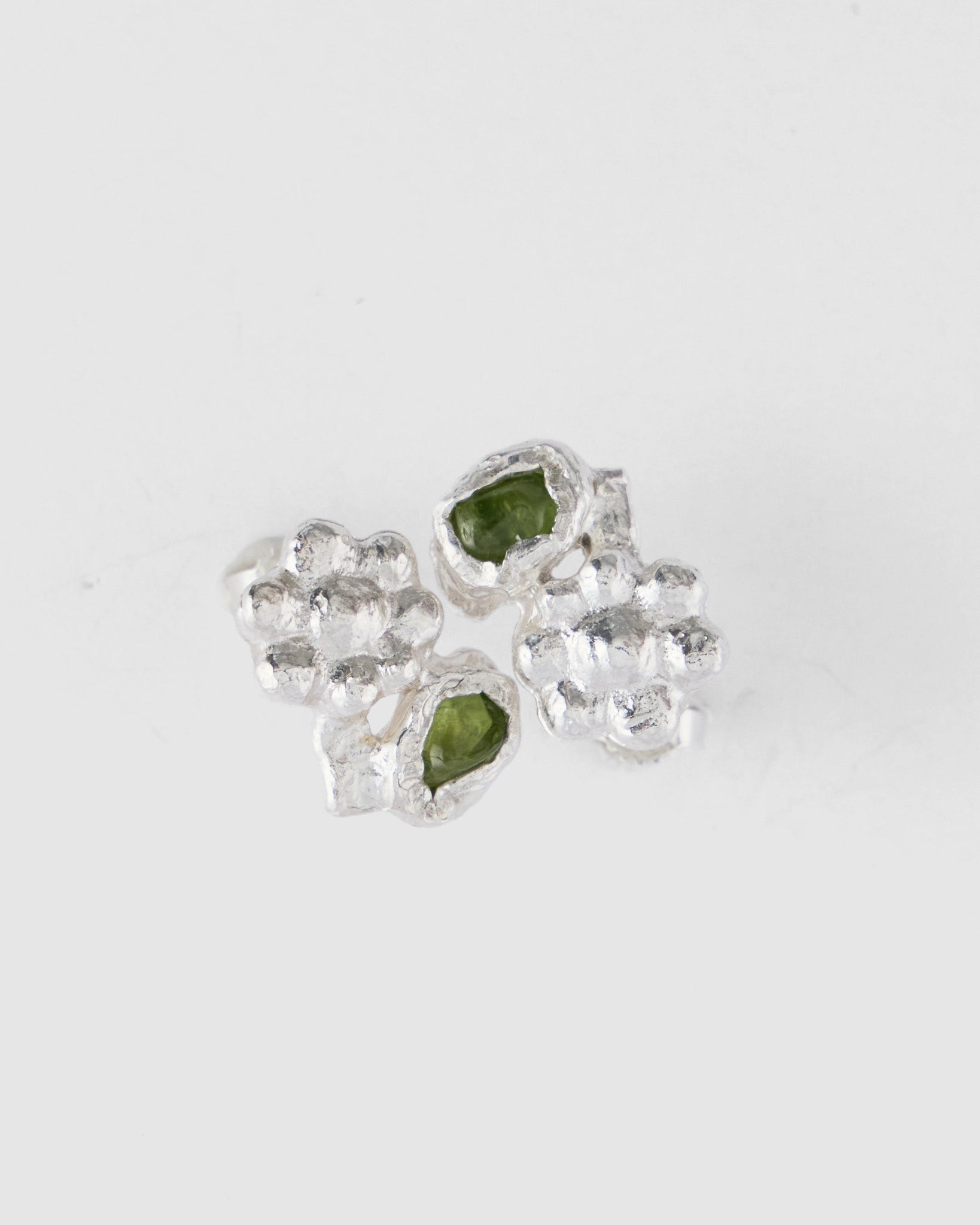 Birgit Ear - Silver/Peridot