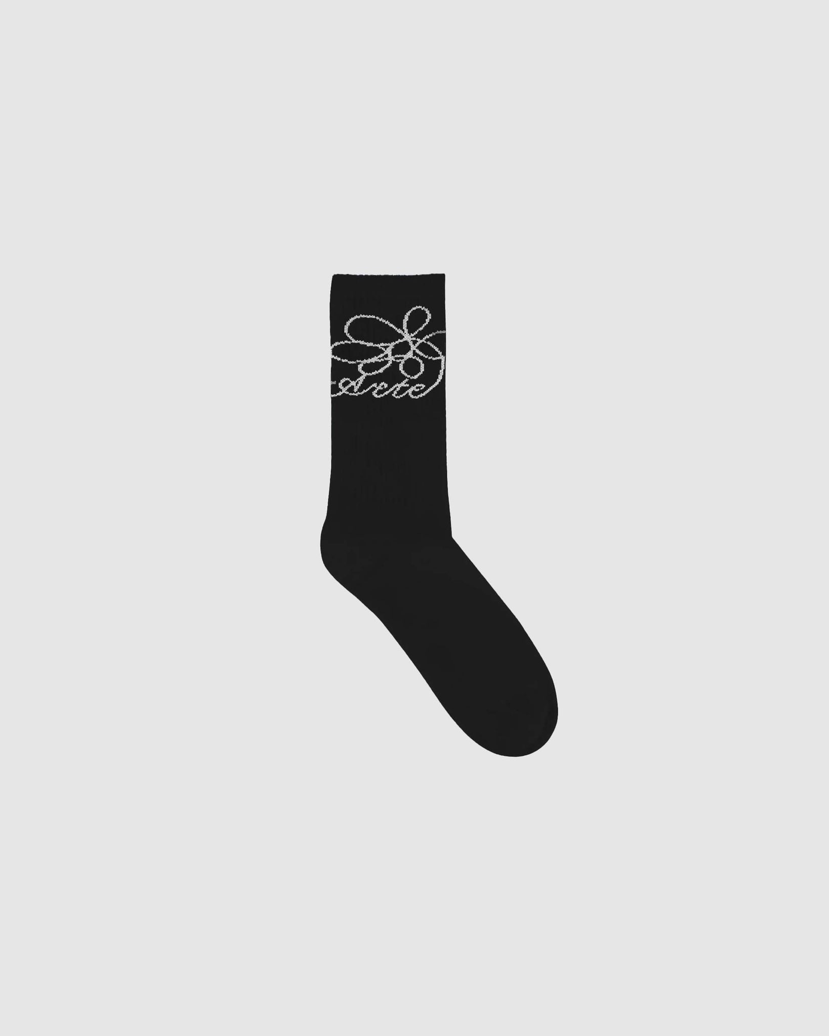 Flower Logo Socks - Black