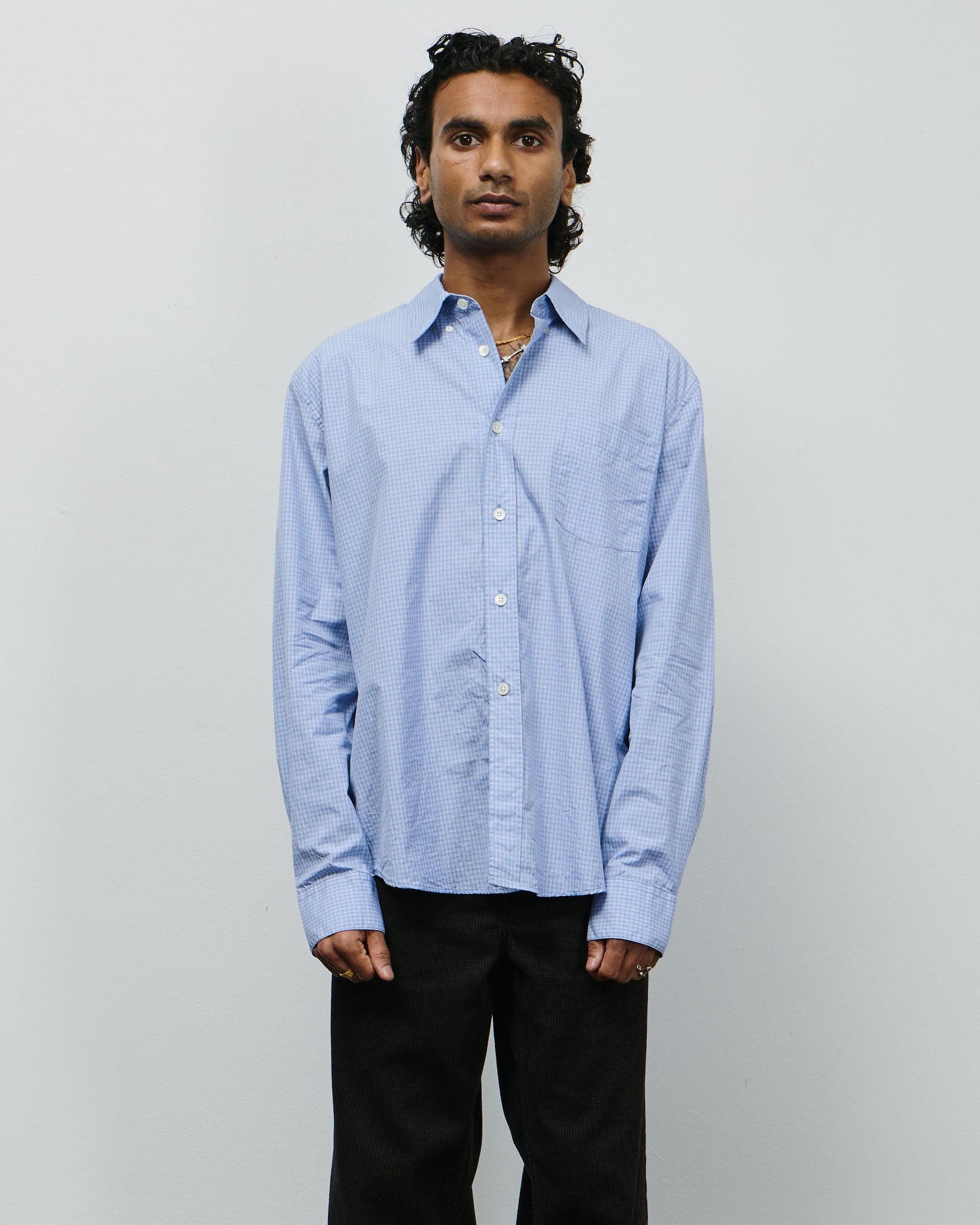Beyond BD Shirt - Micro Chip Check Super Poplin
