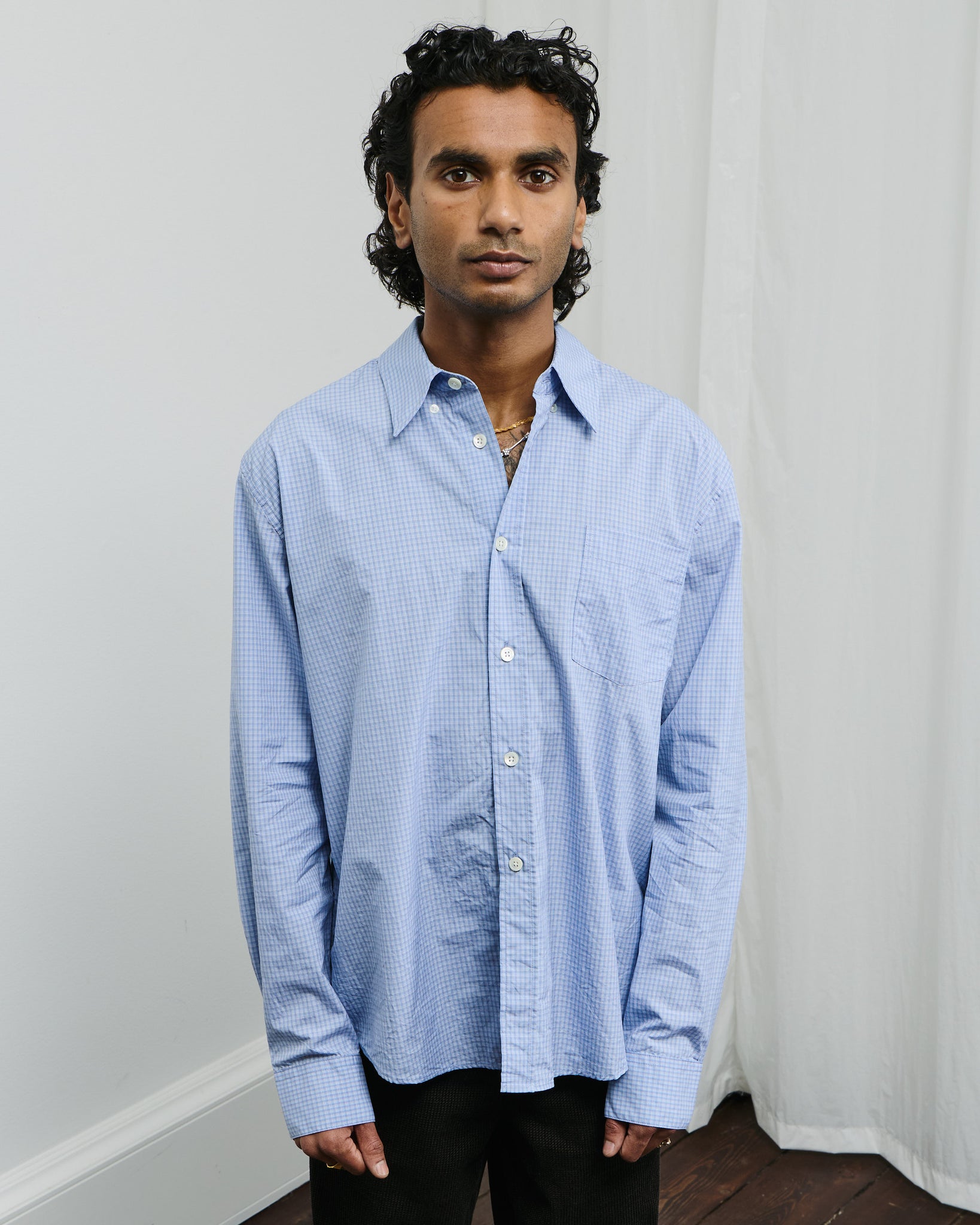 Beyond BD Shirt - Micro Chip Check Super Poplin