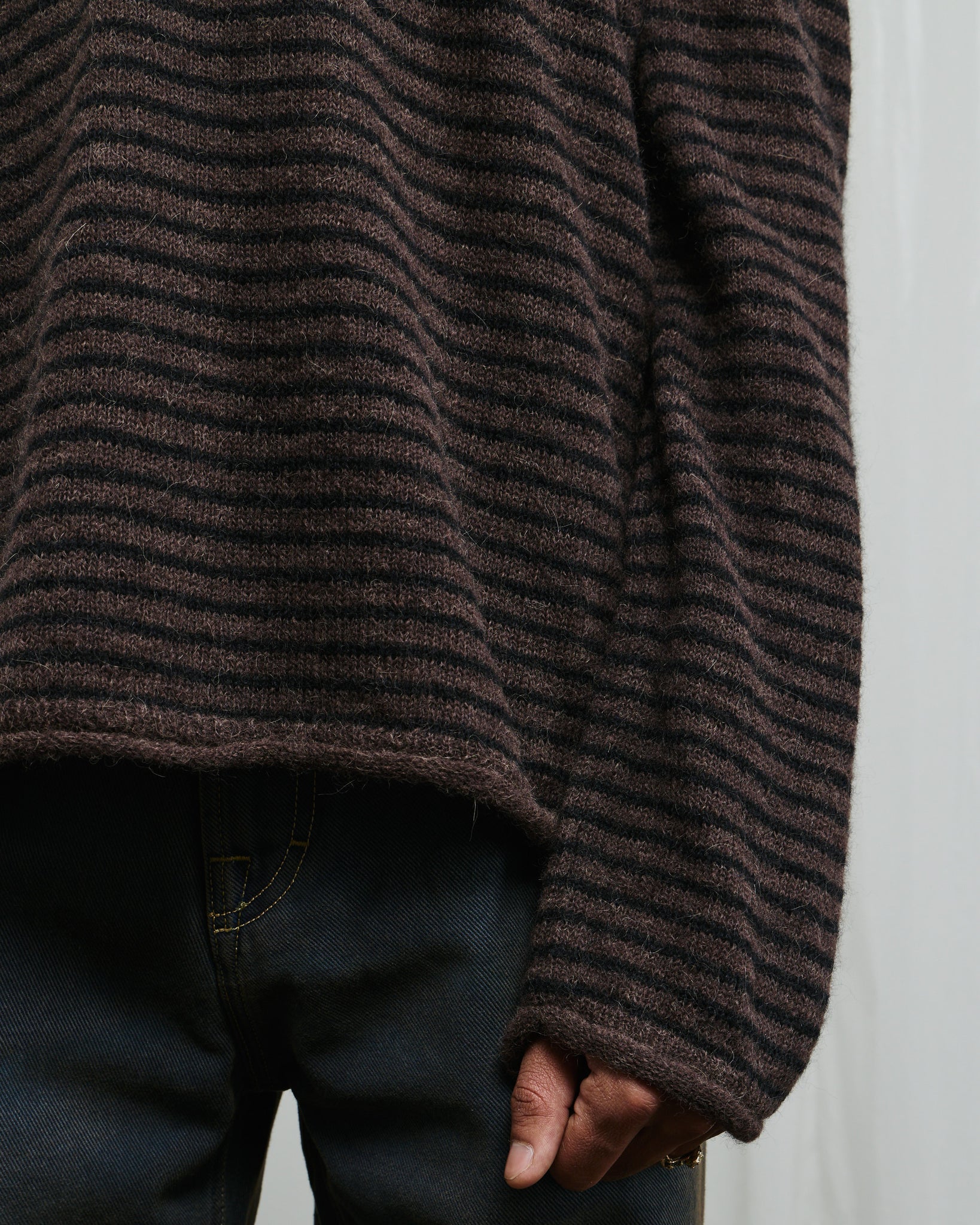 Rigid Popover - Dirt Stripe Fuzzy Alpaca