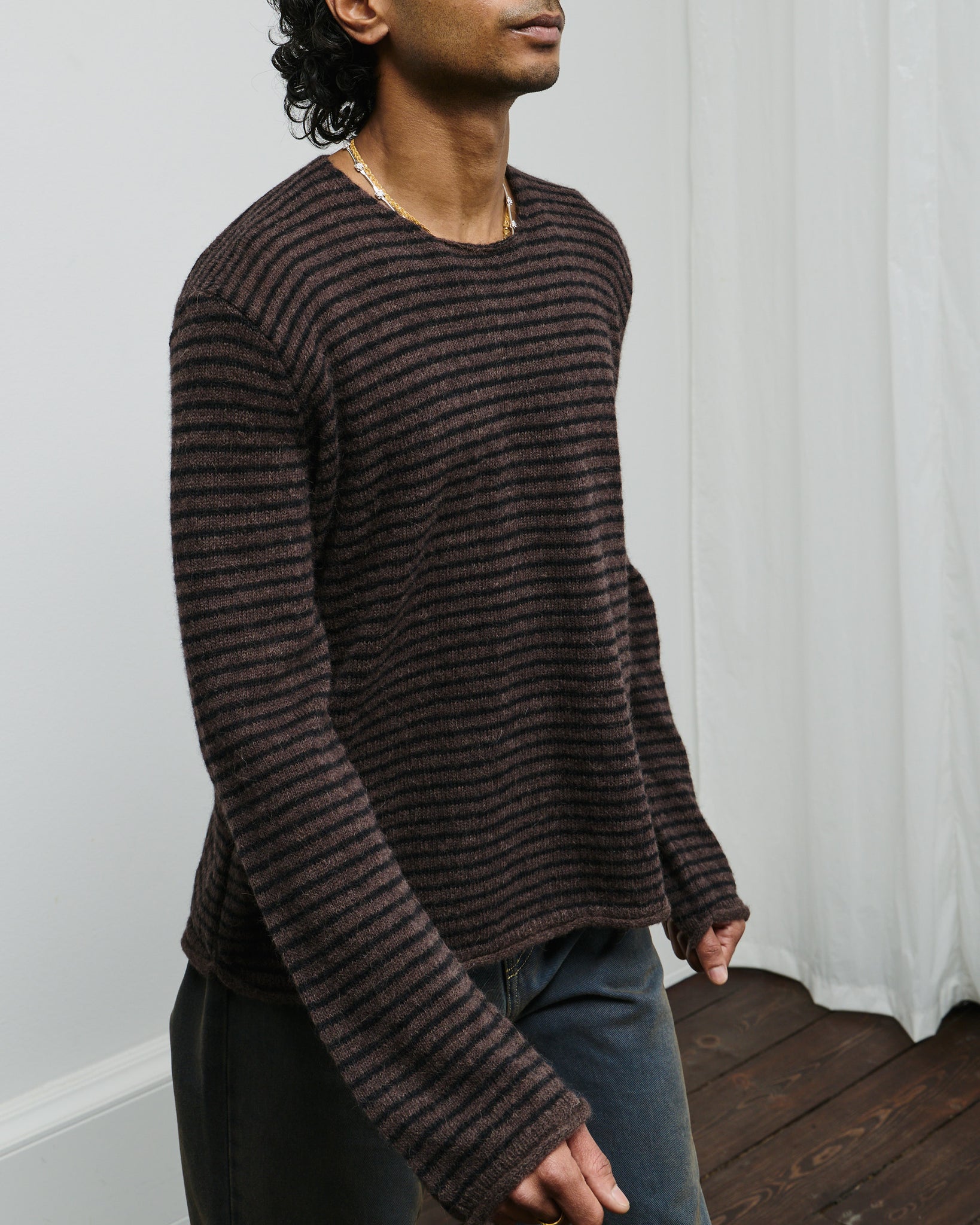 Rigid Popover - Dirt Stripe Fuzzy Alpaca