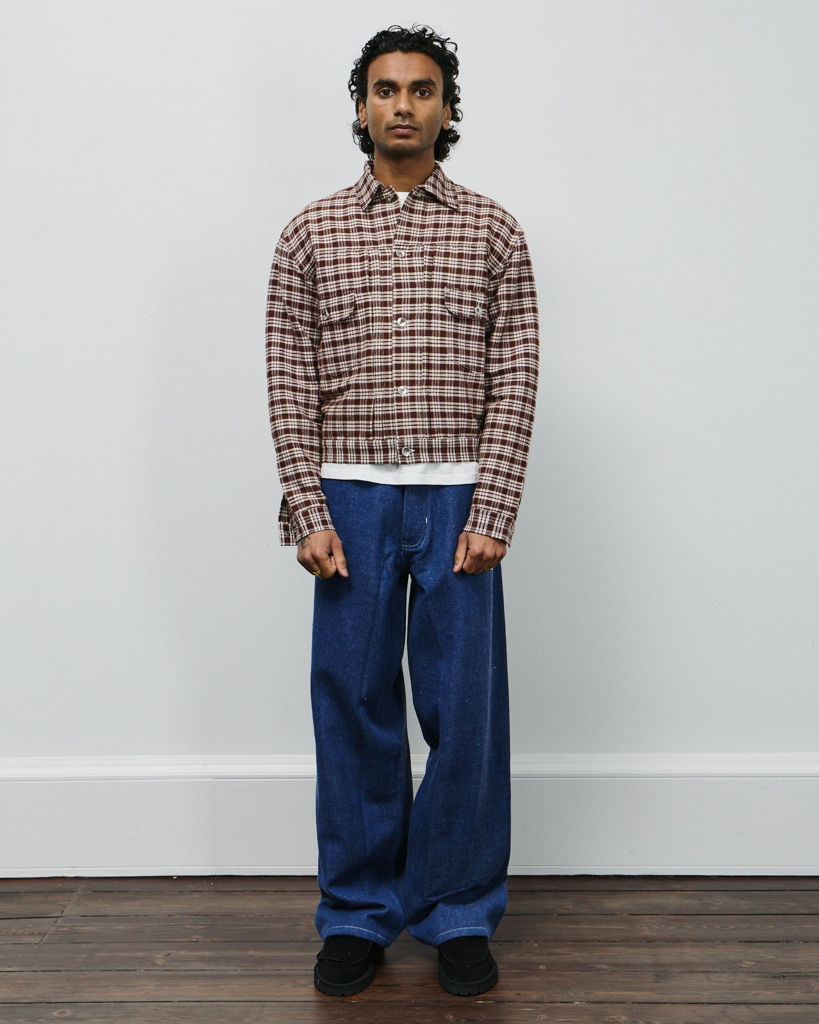 Tuesday Jacket - Wood Check Handloom