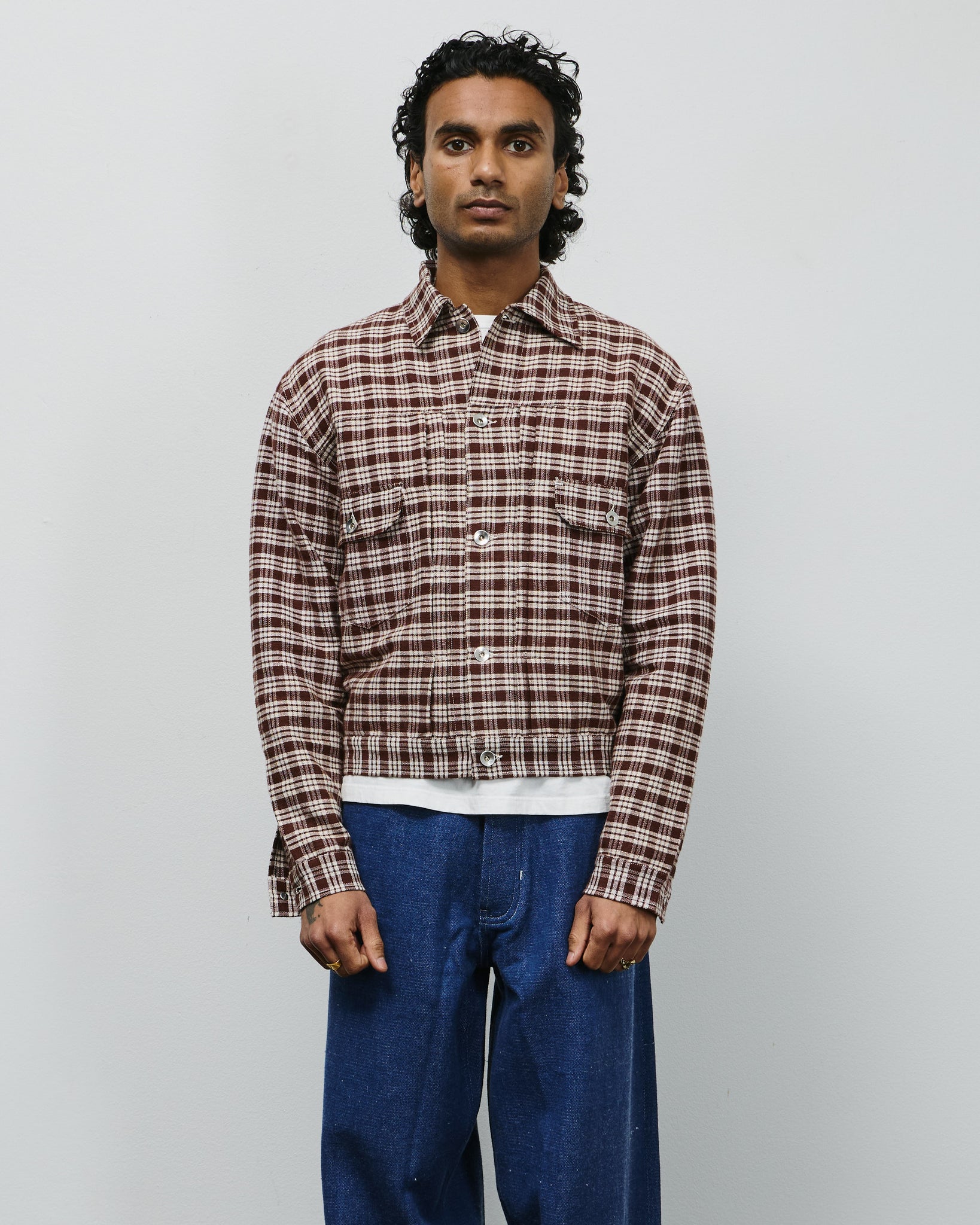 Tuesday Jacket - Wood Check Handloom