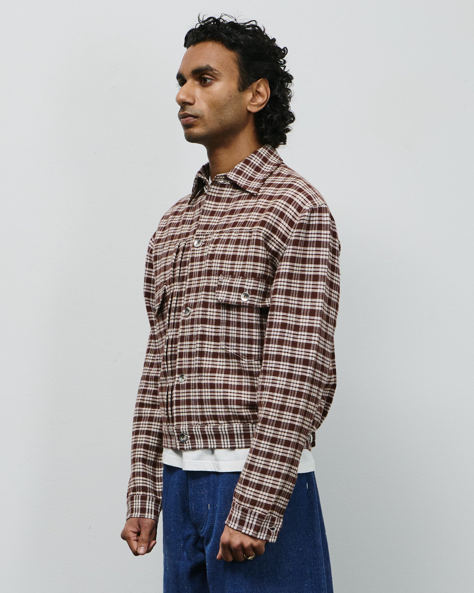Tuesday Jacket - Wood Check Handloom