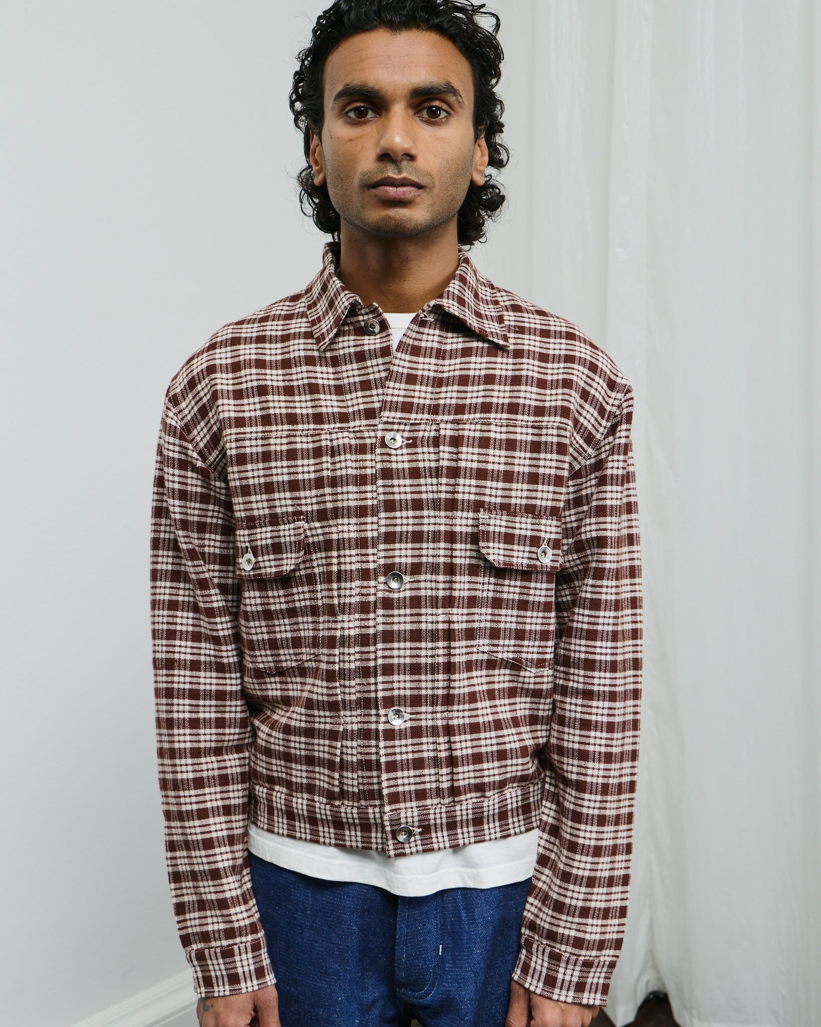 Tuesday Jacket - Wood Check Handloom