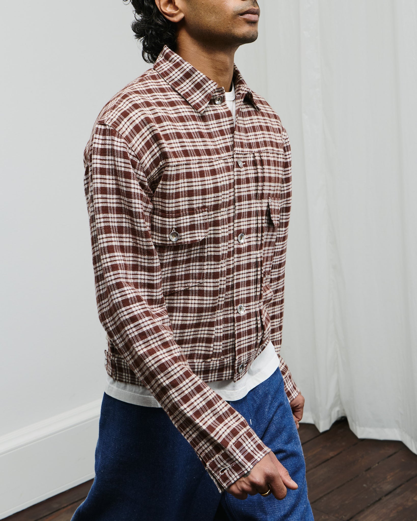 Tuesday Jacket - Wood Check Handloom