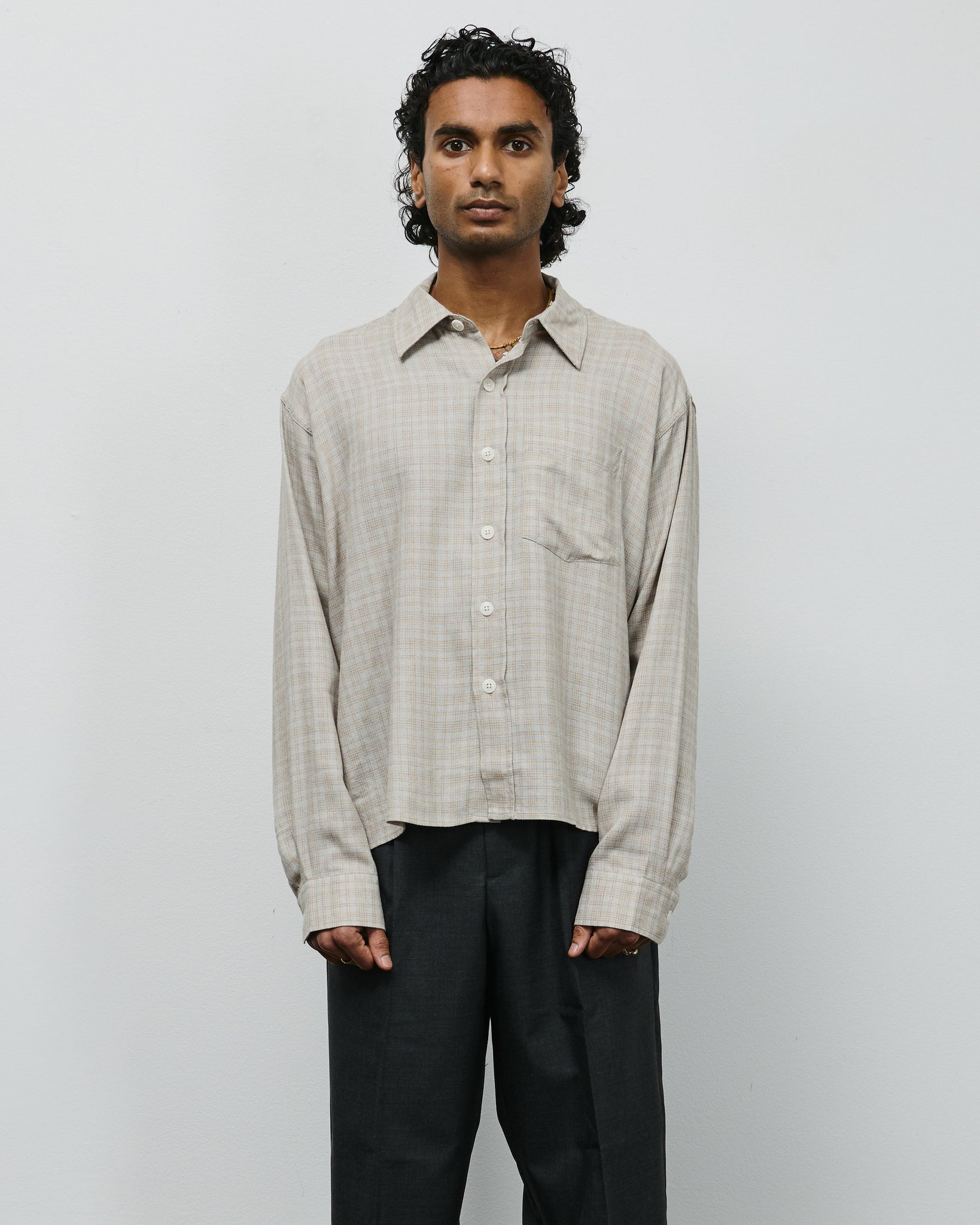 Priority Shirt - Sepia Check