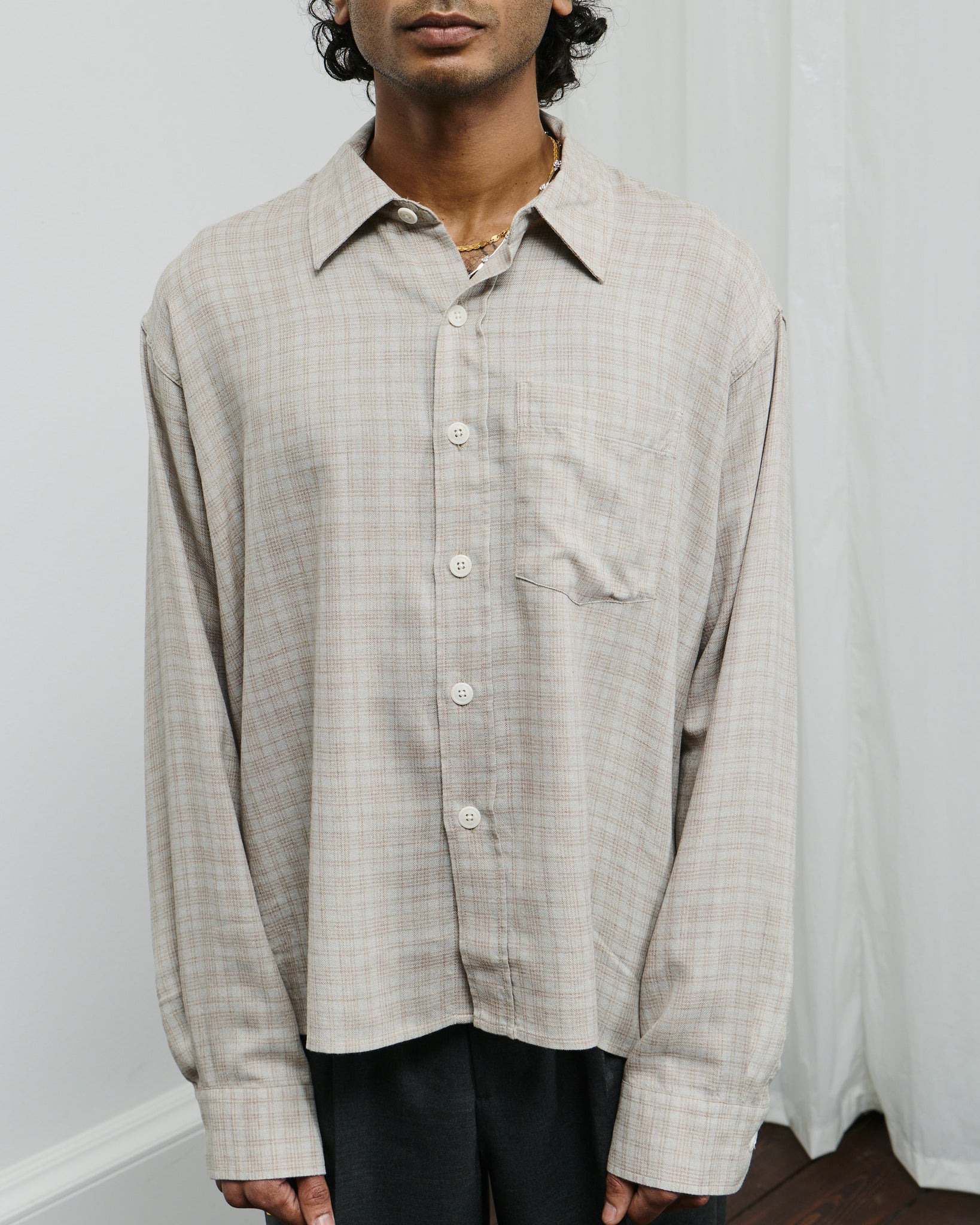 Priority Shirt - Sepia Check