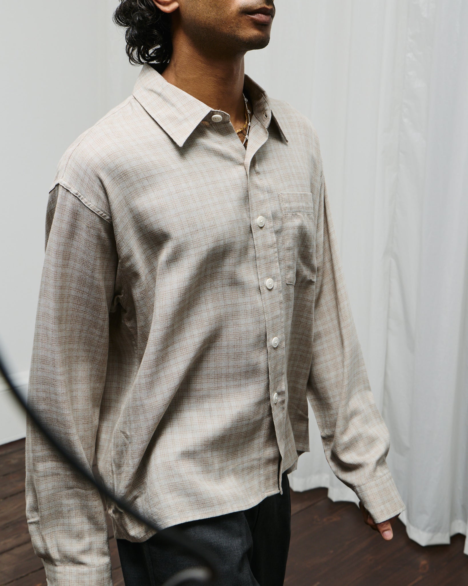 Priority Shirt - Sepia Check