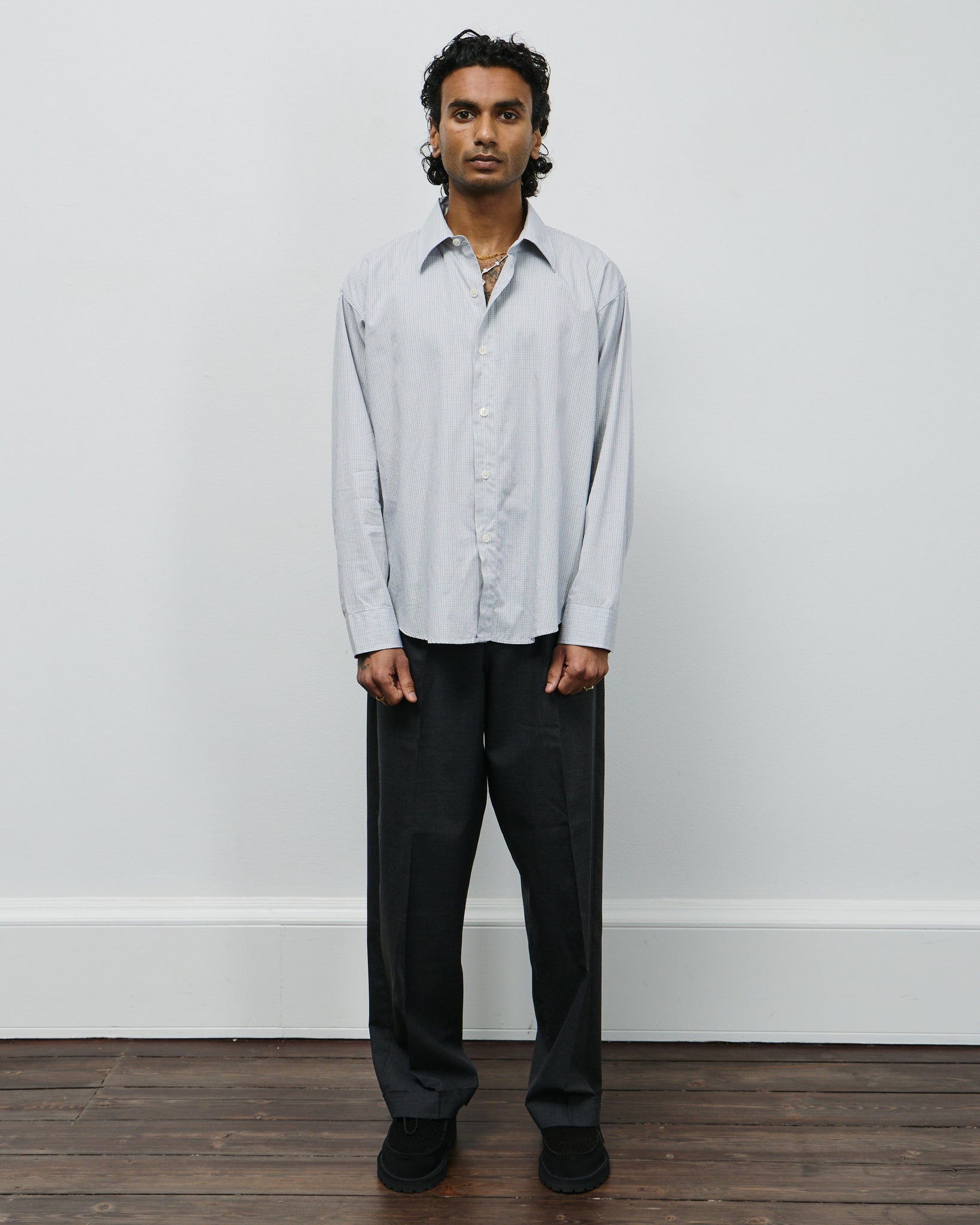 Exact Shirt - Grey Micro Check