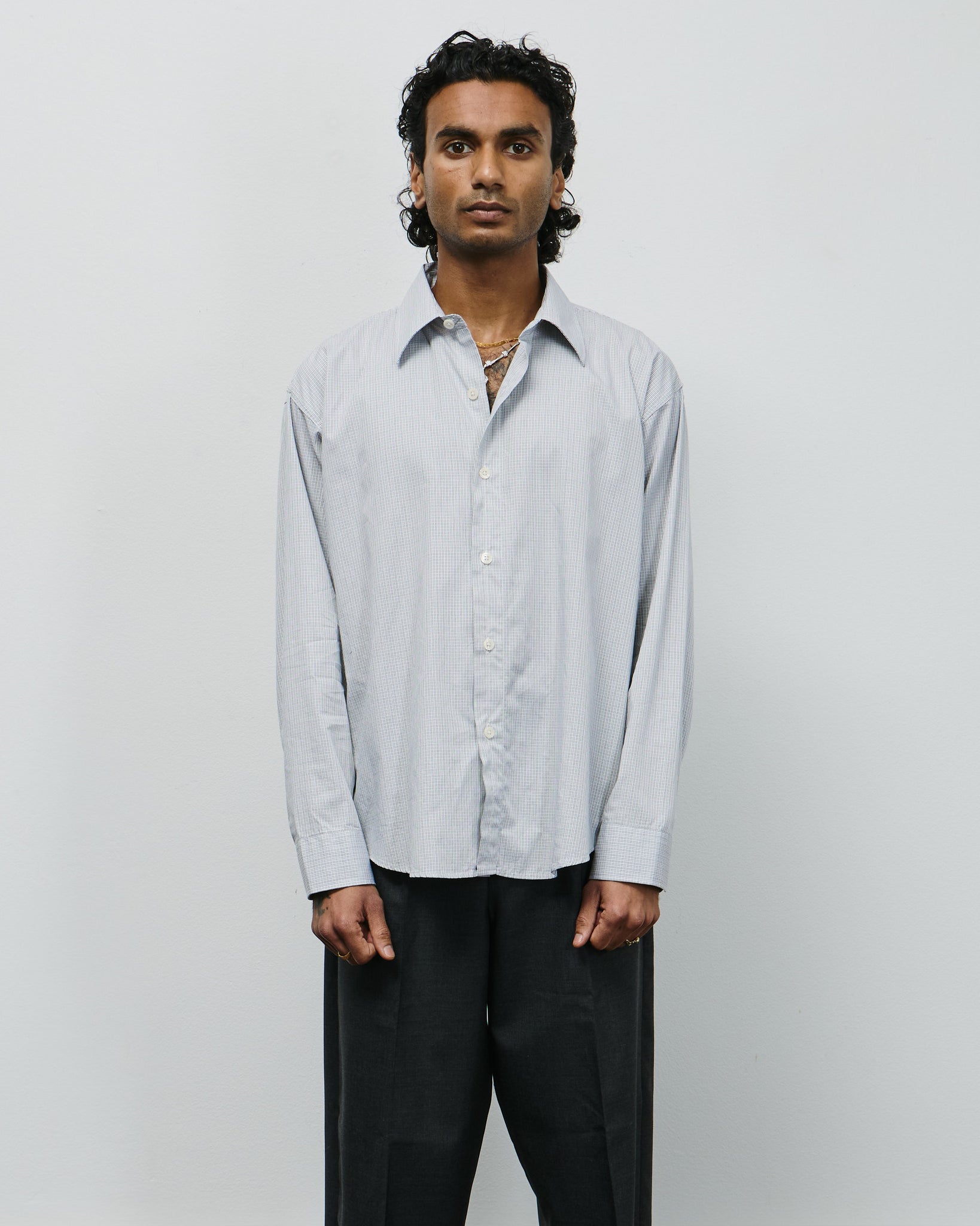 Exact Shirt - Grey Micro Check