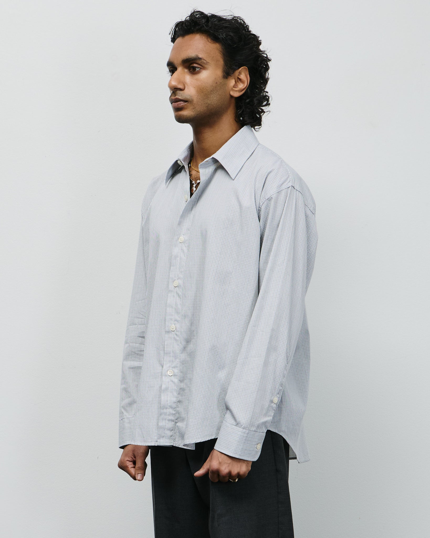 Exact Shirt - Grey Micro Check
