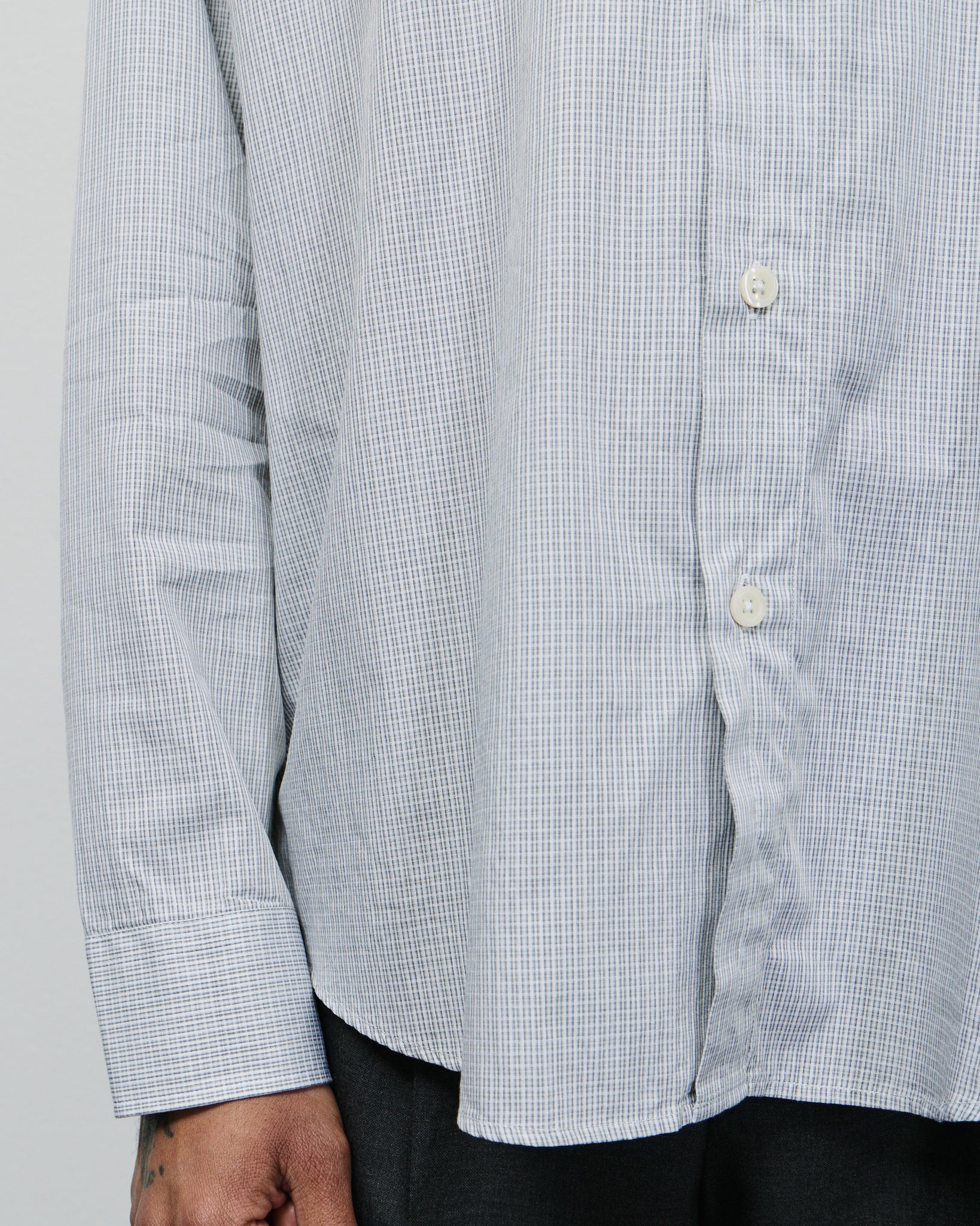 Exact Shirt - Grey Micro Check