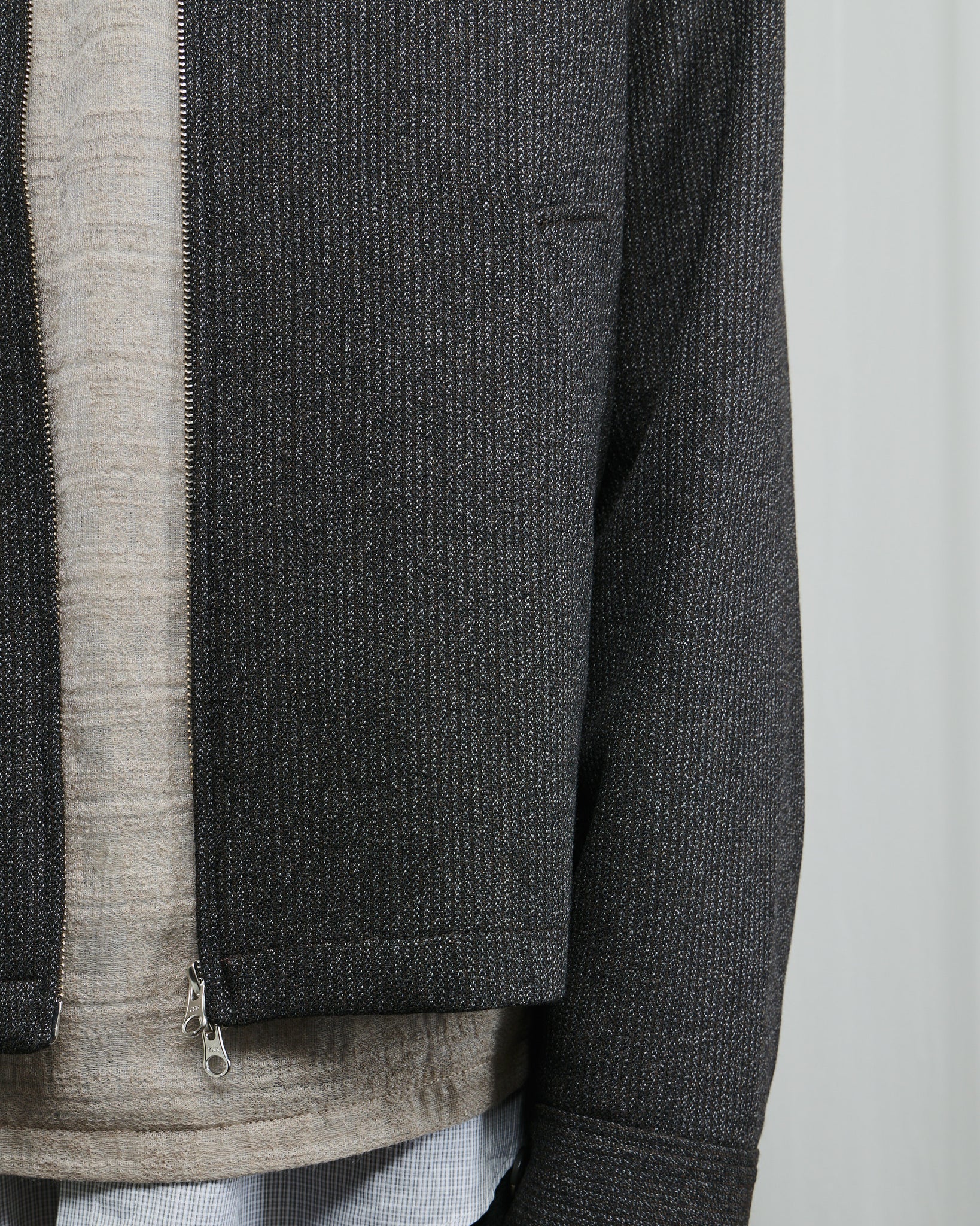 Mail Jacket - Brown Melange Stripe