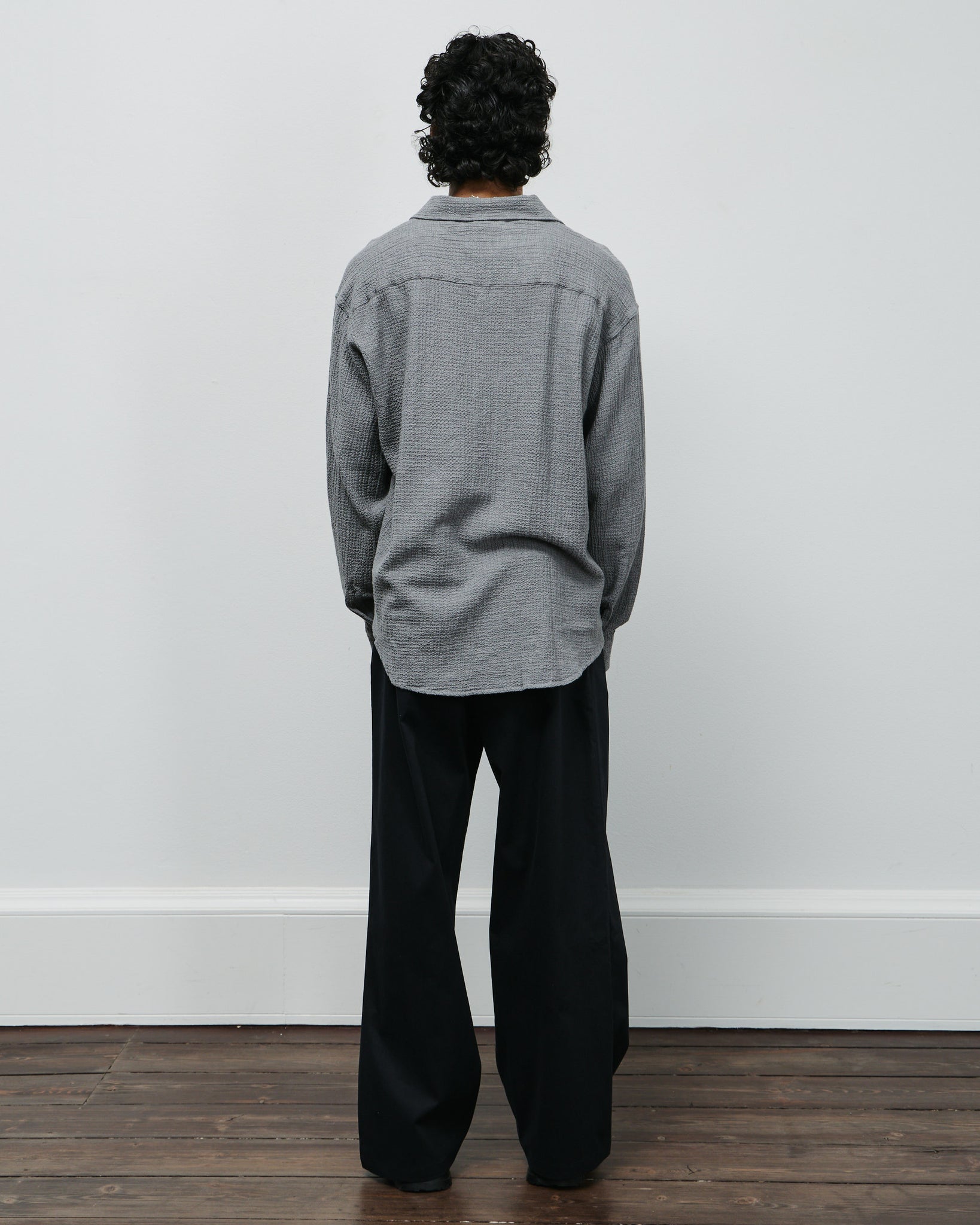 Vacation Shirt - Pavement Grey Seersucker