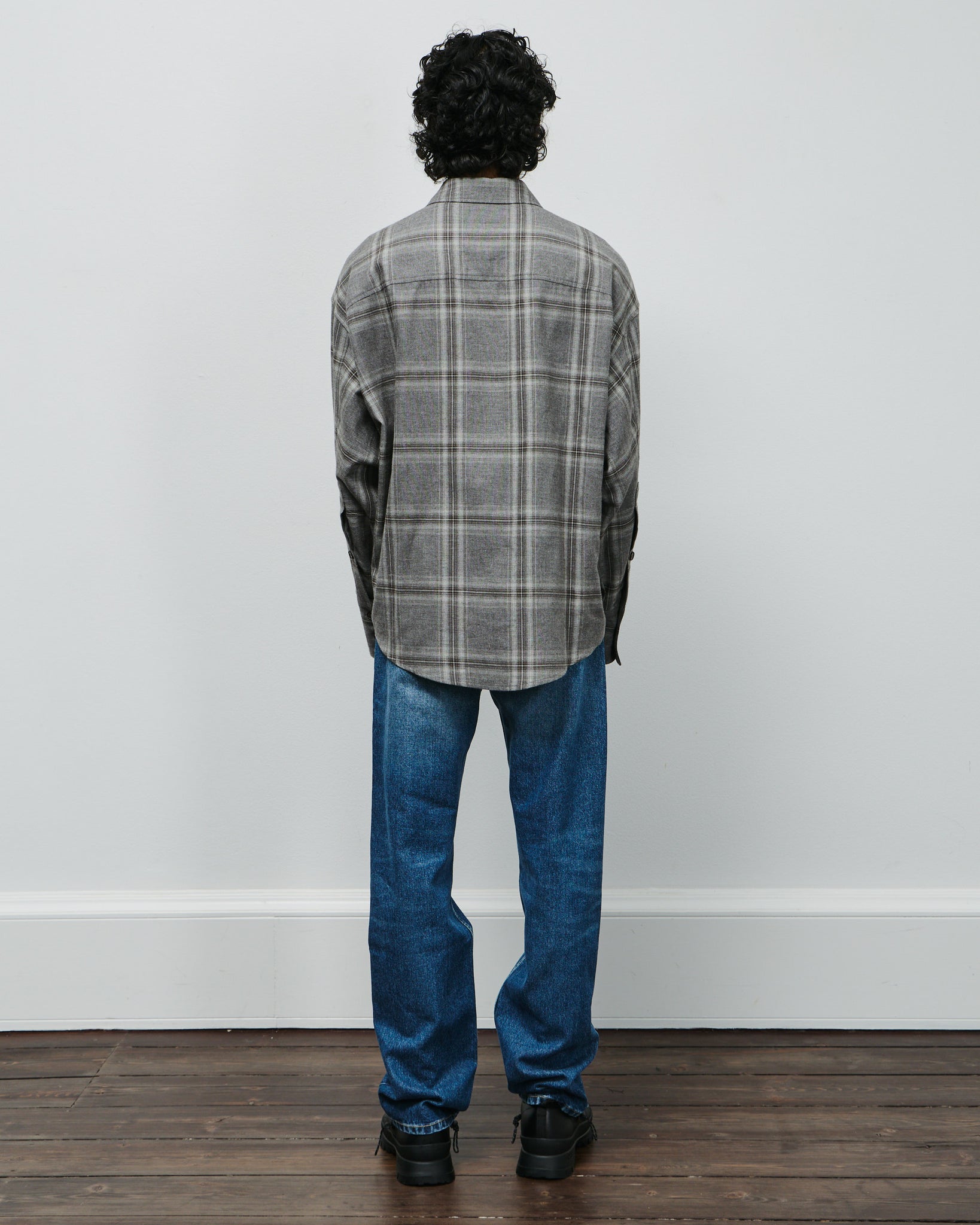 Bat Fit Shirt - Grey Check