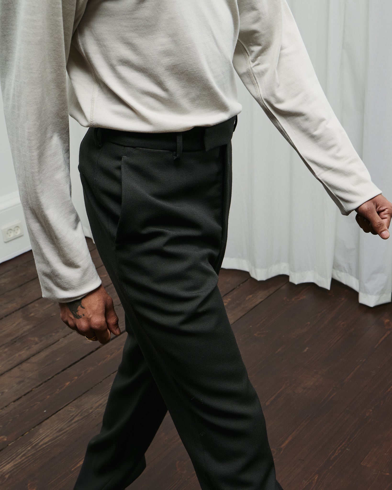 Trousers Fitted - Tourbe Rustic