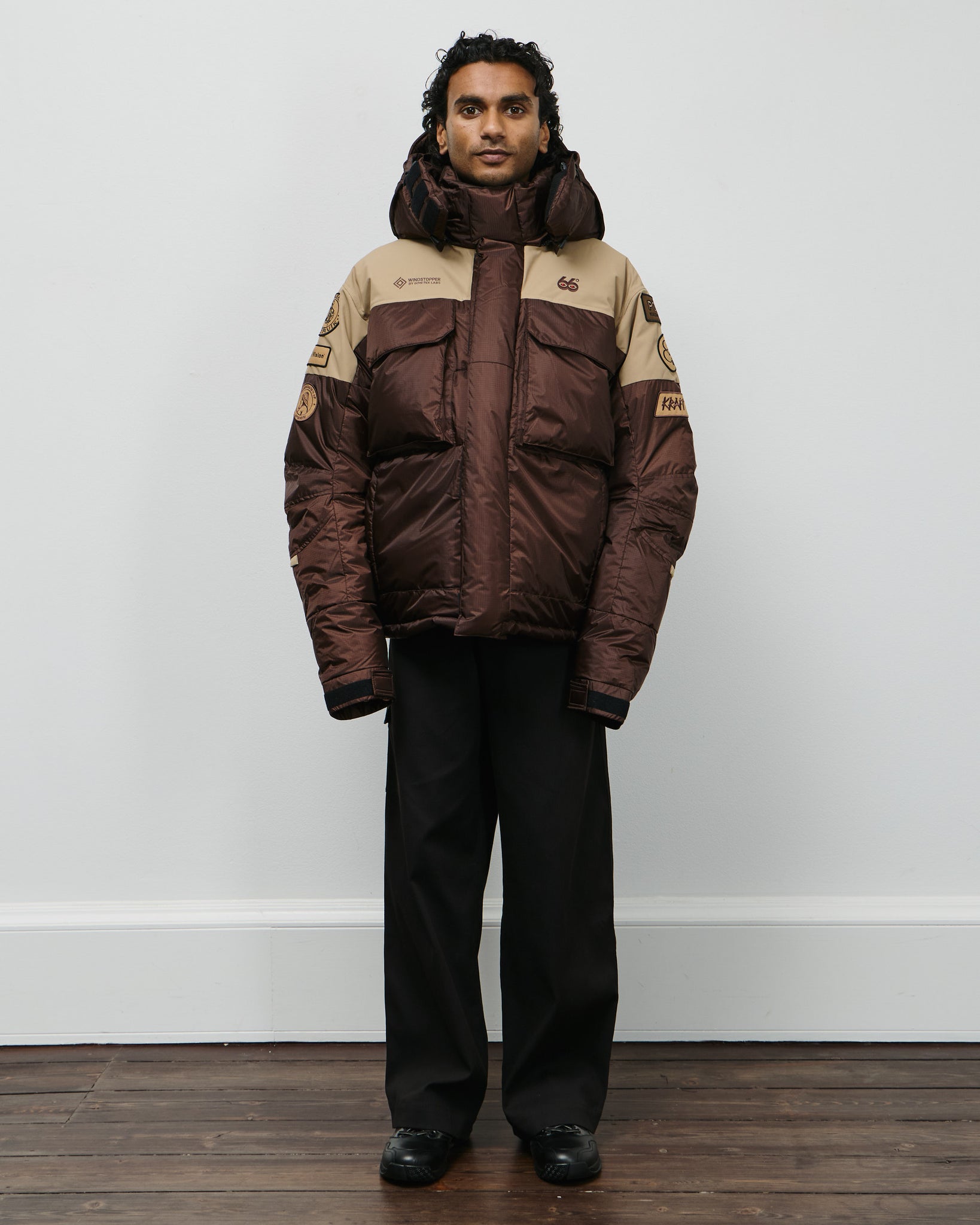 66°NxDV Tindur Down Jacket Patch - Earth Brown