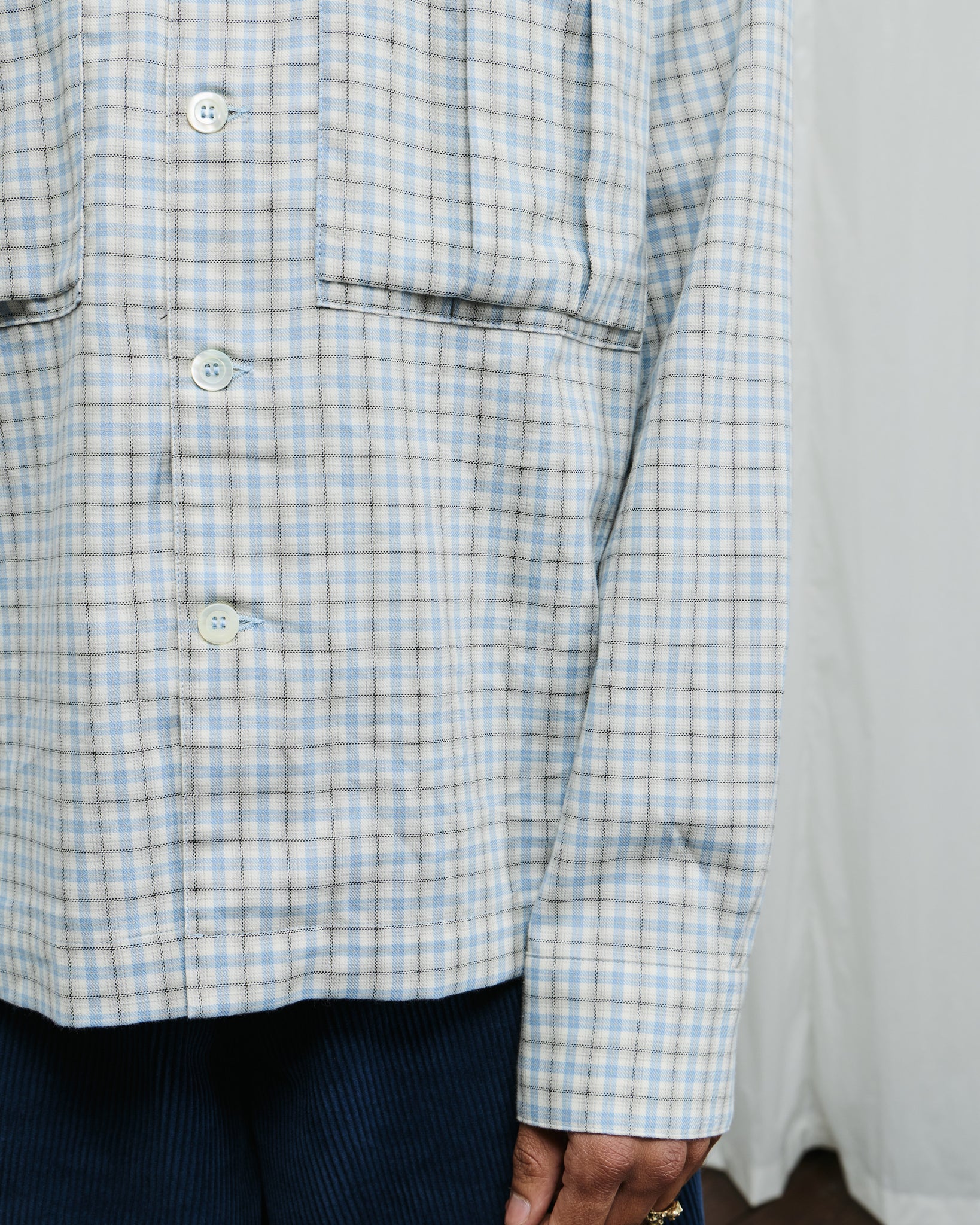 Kontor shirt - Grey/blue check