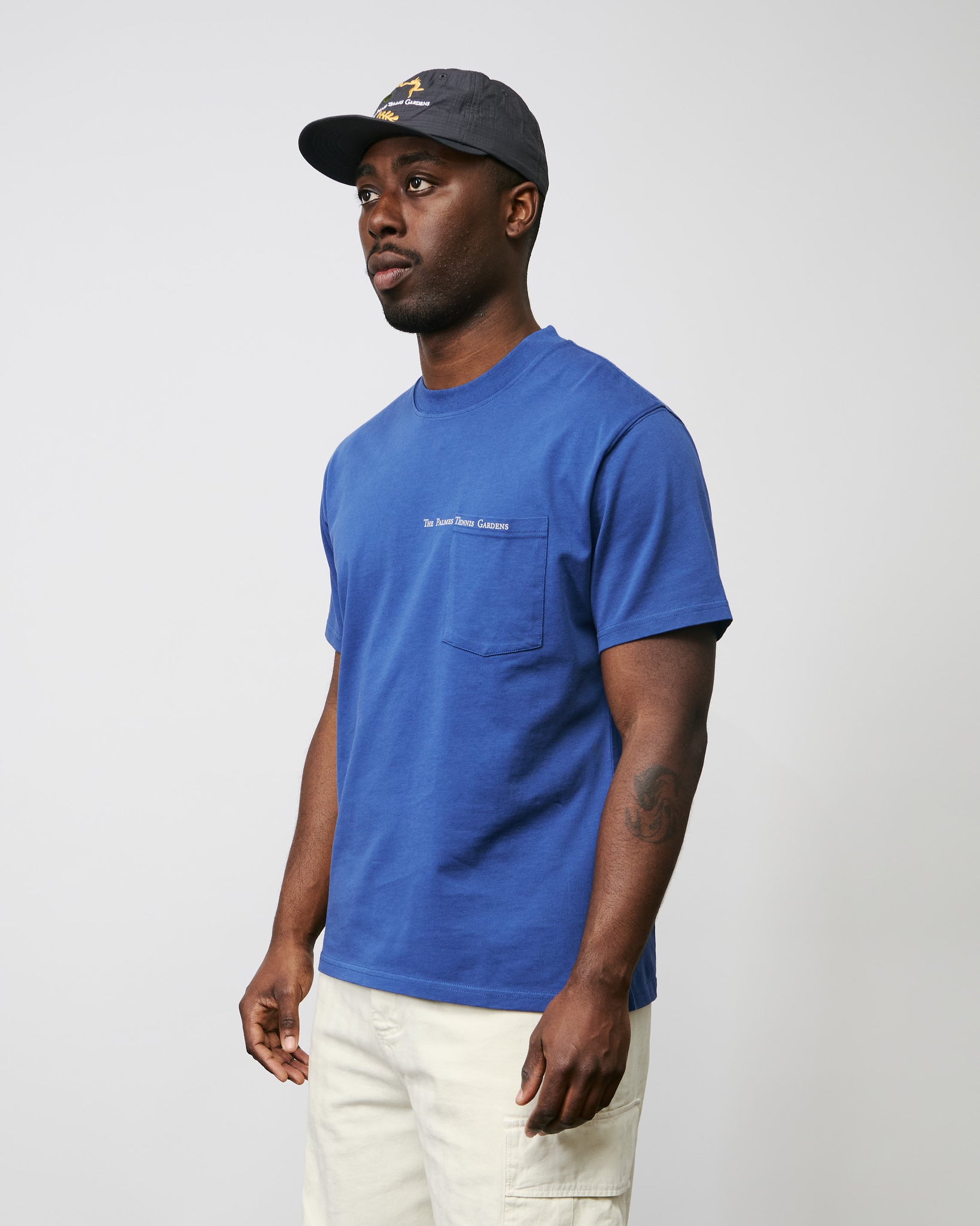 Gardens Pocket T-Shirt - Blue