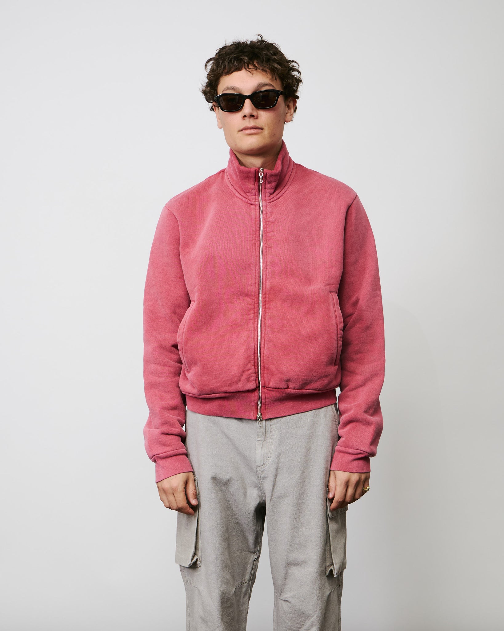 Mob Jacket - Red Sun Fade Hefty Fleece