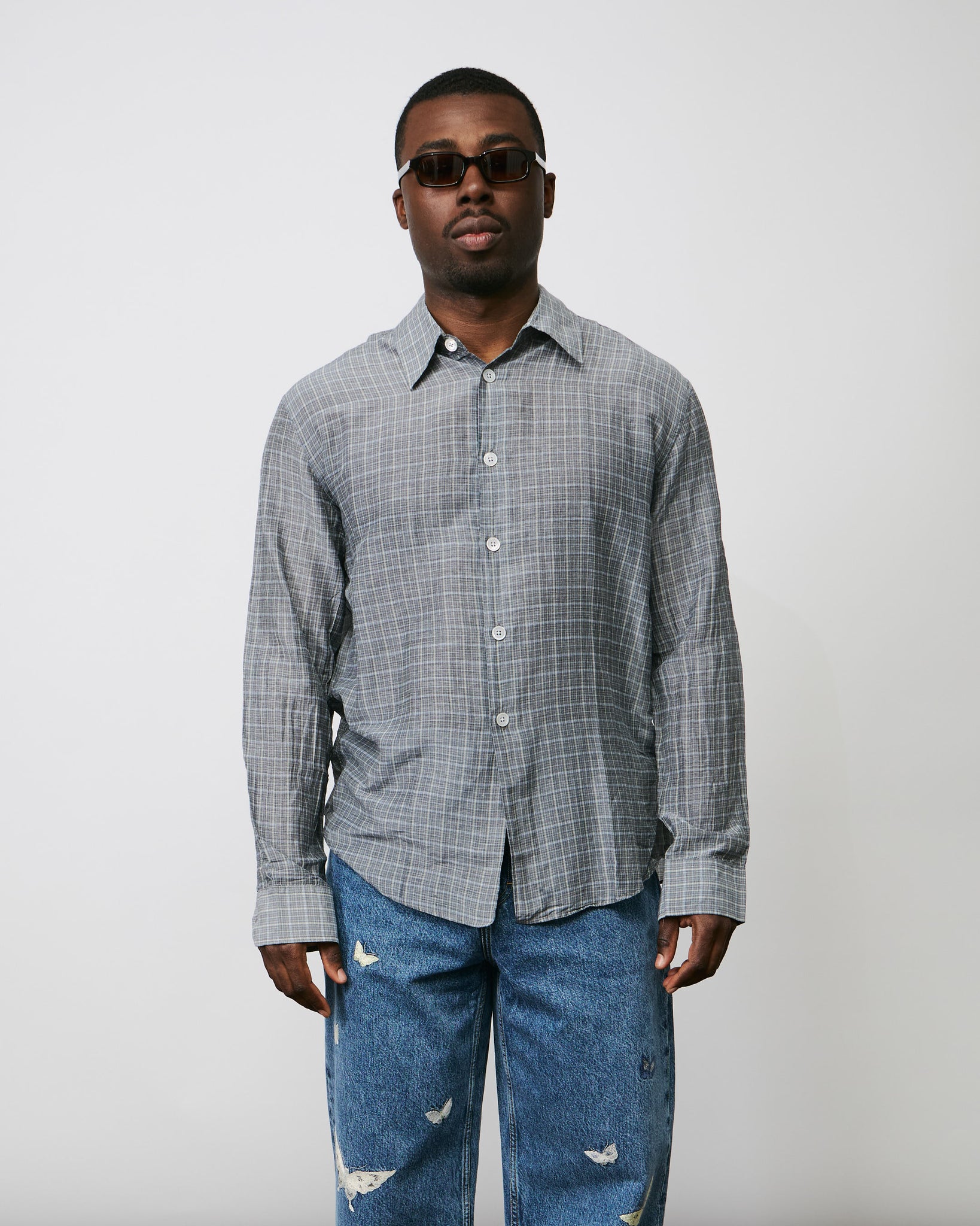 Beyond Shirt - Picnic Check Cotton Silk