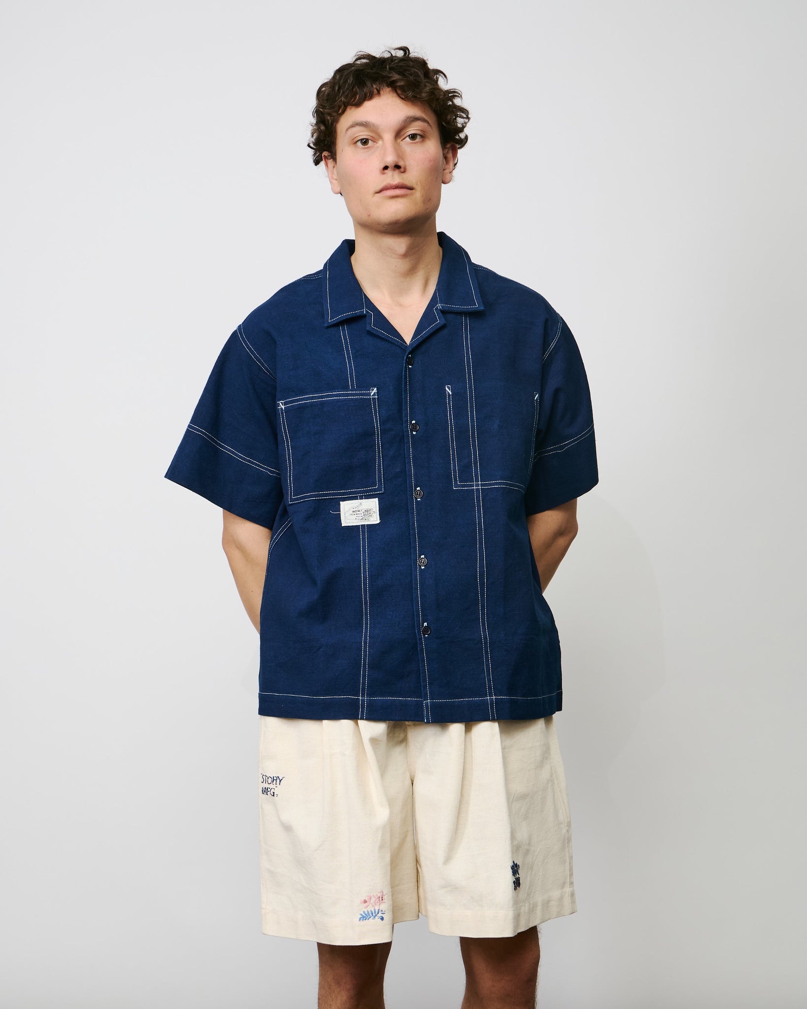 Brake Shirt - Indigo Wonky-Wear