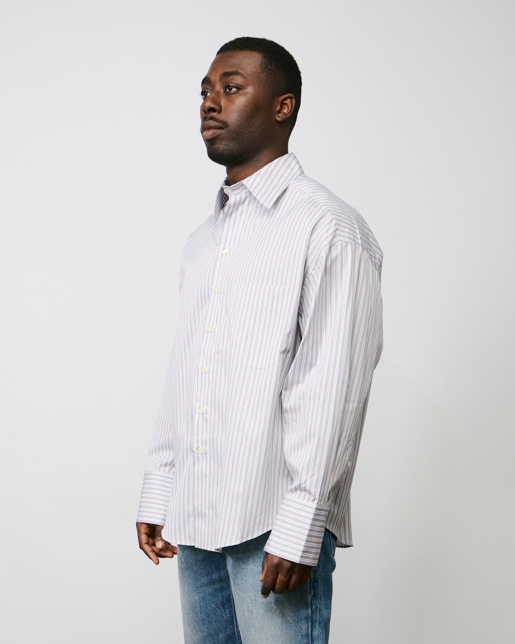 Bat Fit Shirt - Sand Stripes