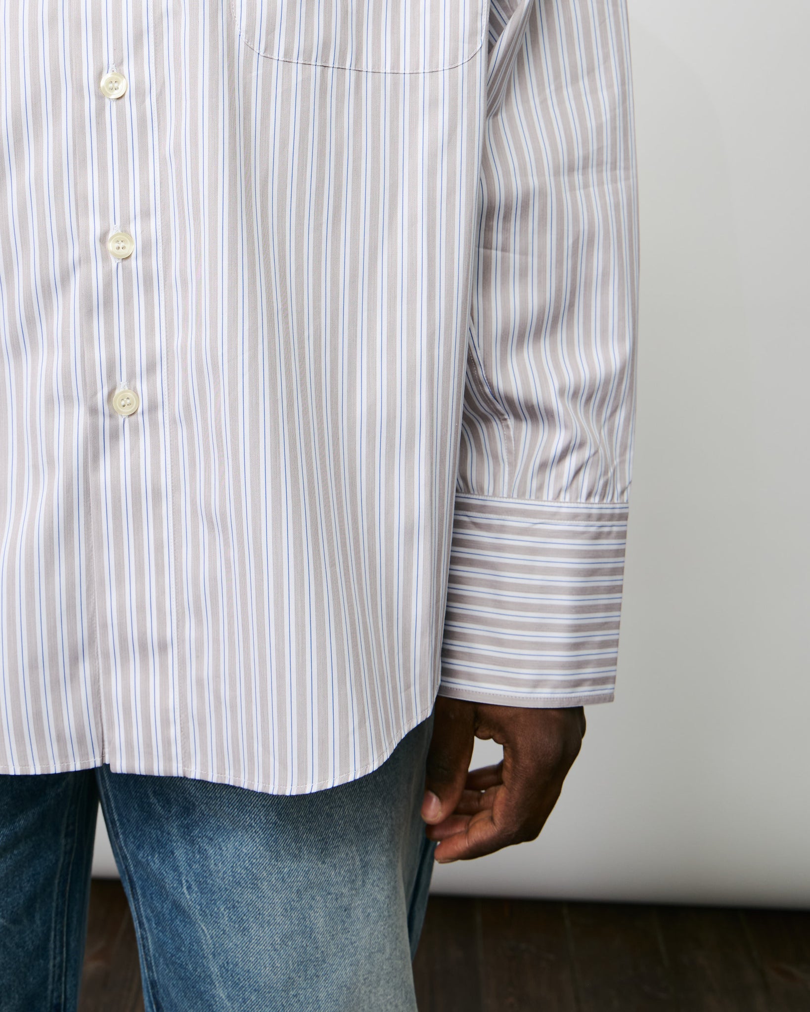 Bat Fit Shirt - Sand Stripes