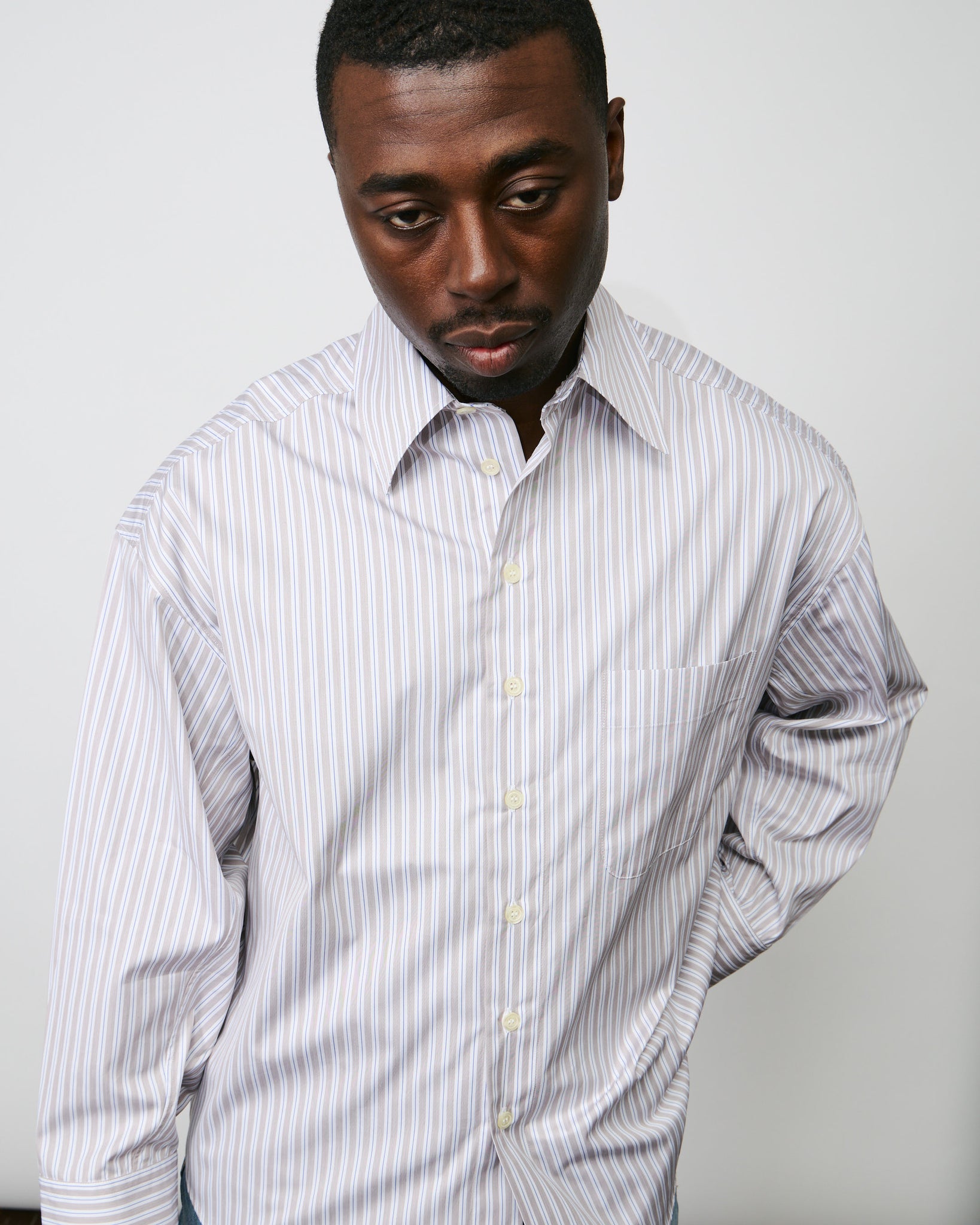 Bat Fit Shirt - Sand Stripes