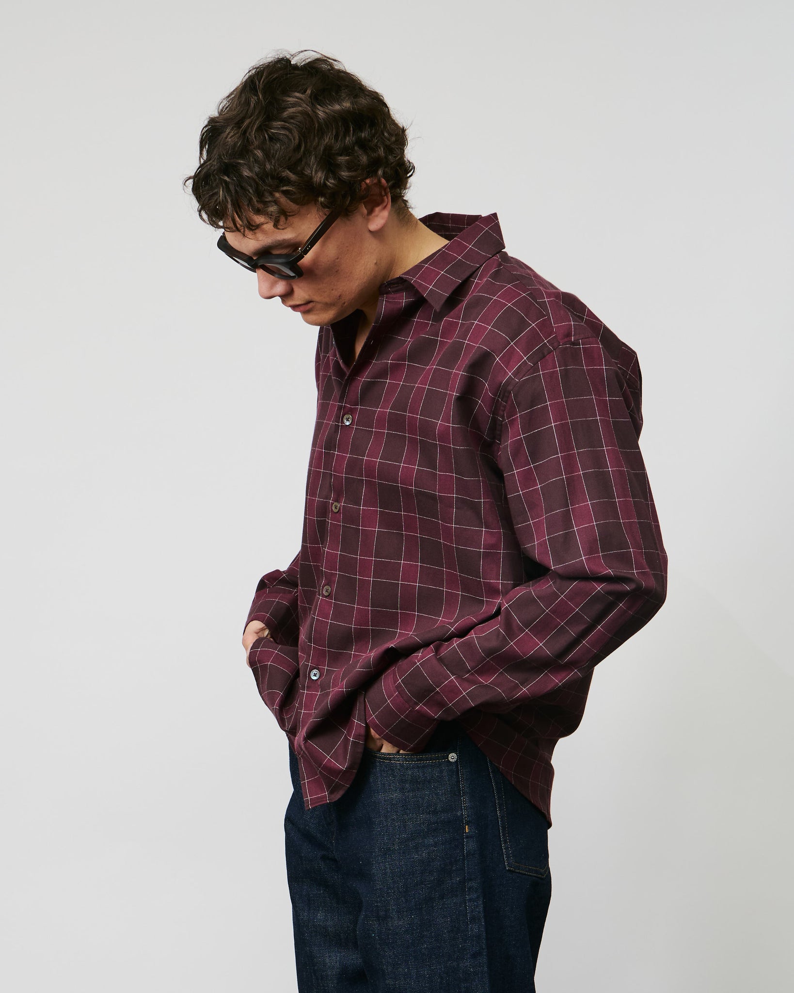 Find Shirt - Bordeaux/White Check