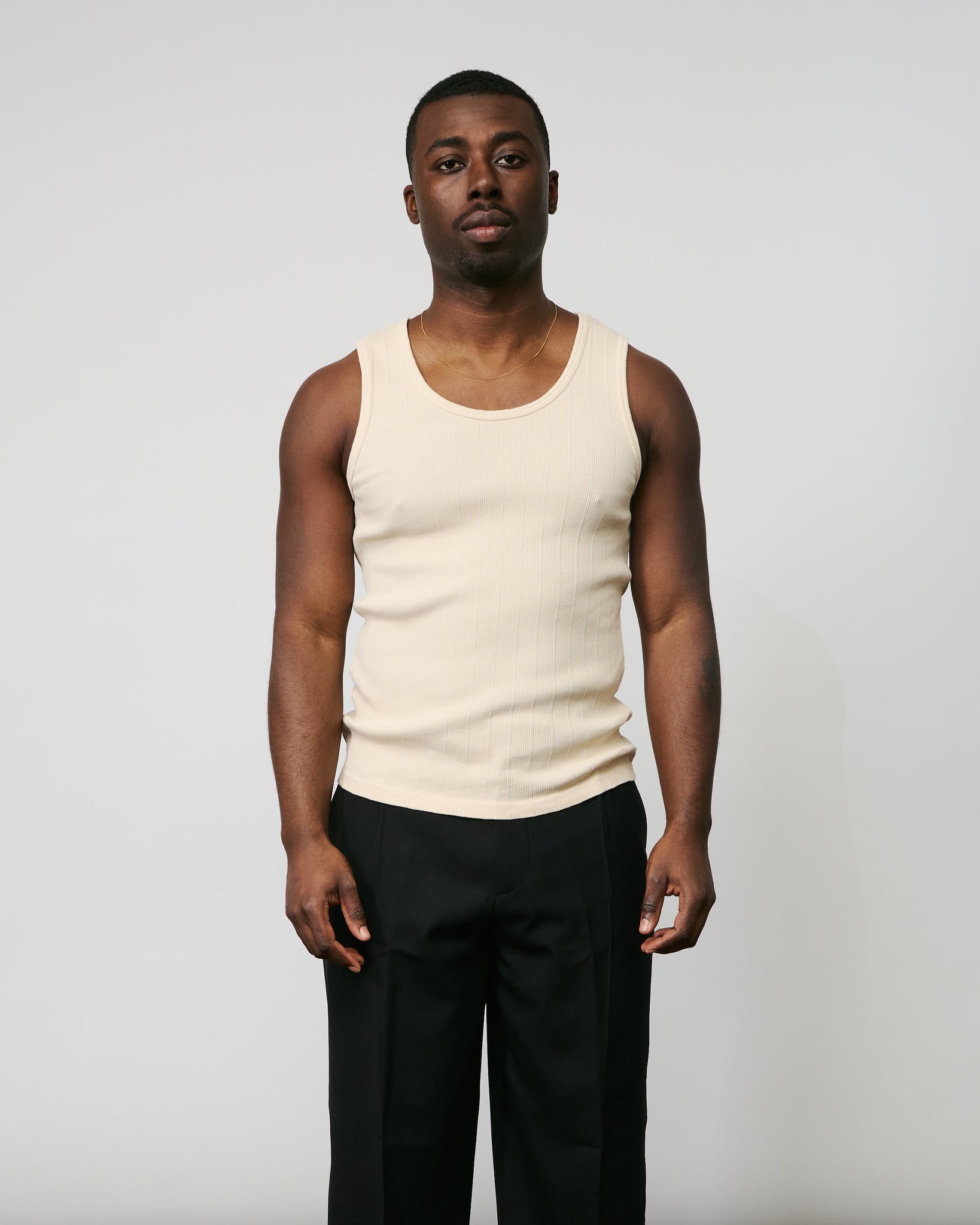 Rib Tank Top 2pack - Ecru