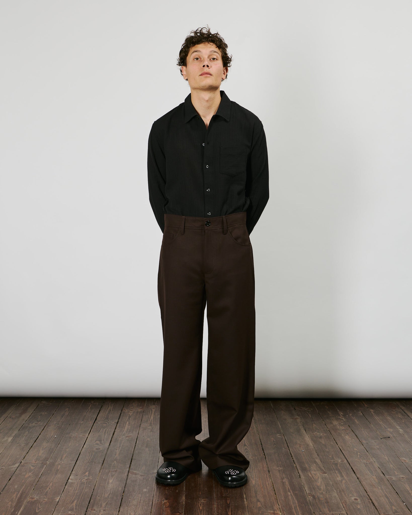 Jiro Trousers - Sludge Wool