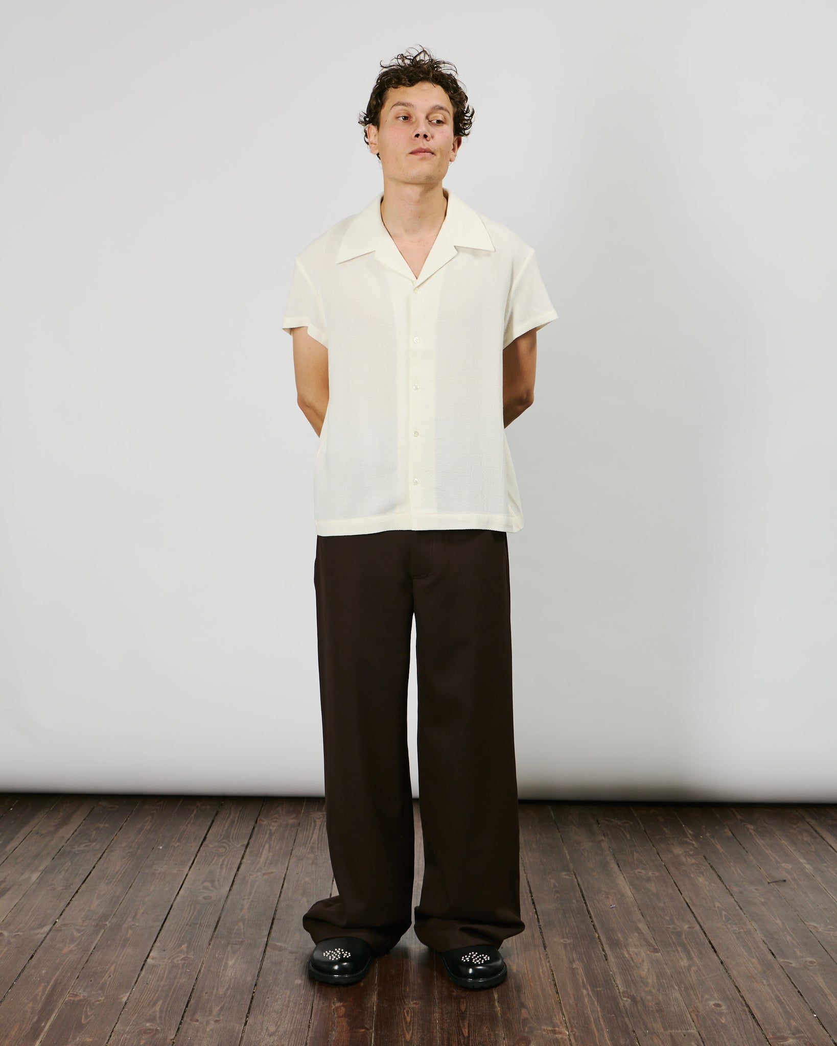 Mael Shirt - Off White Crepe
