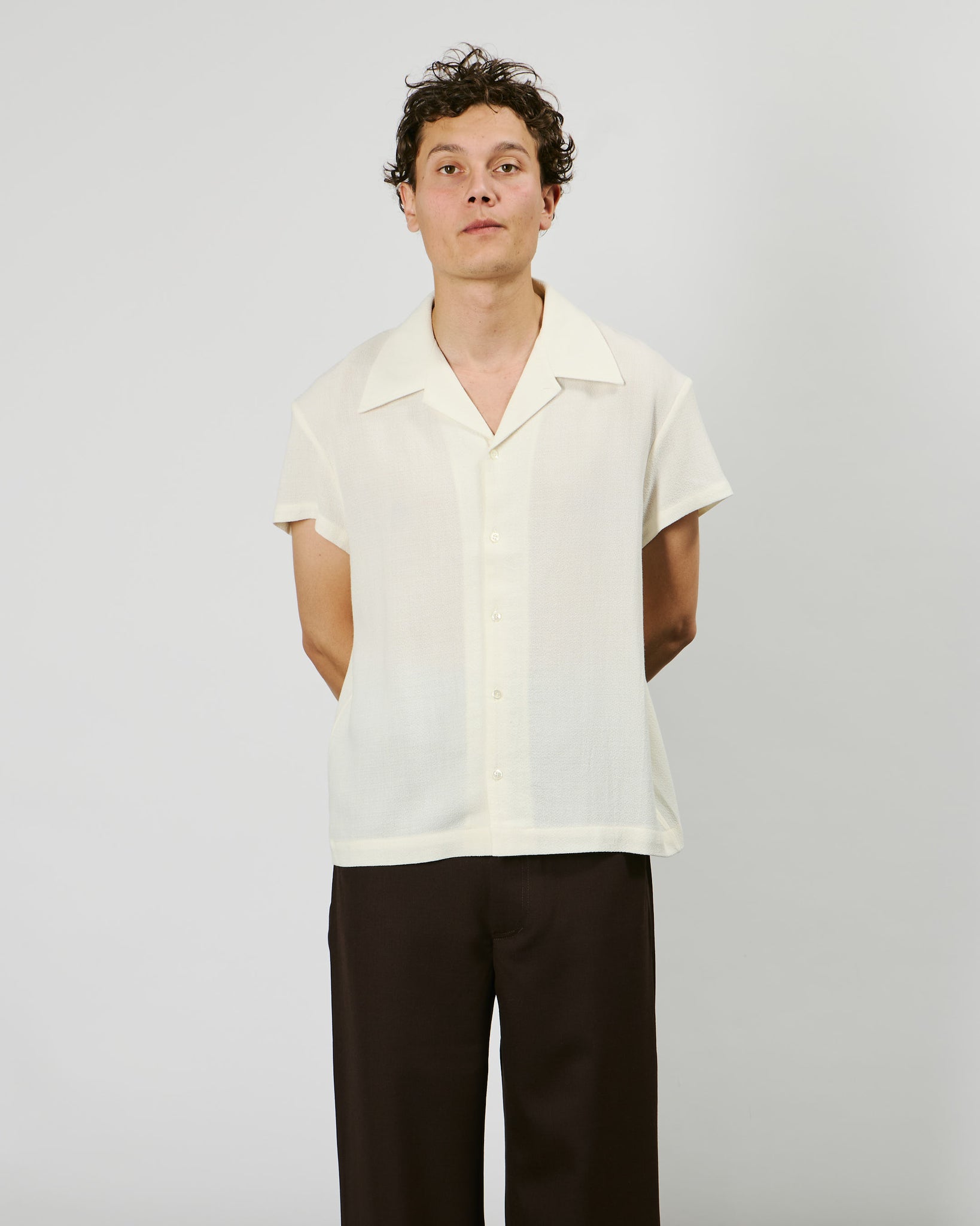 Mael Shirt - Off White Crepe