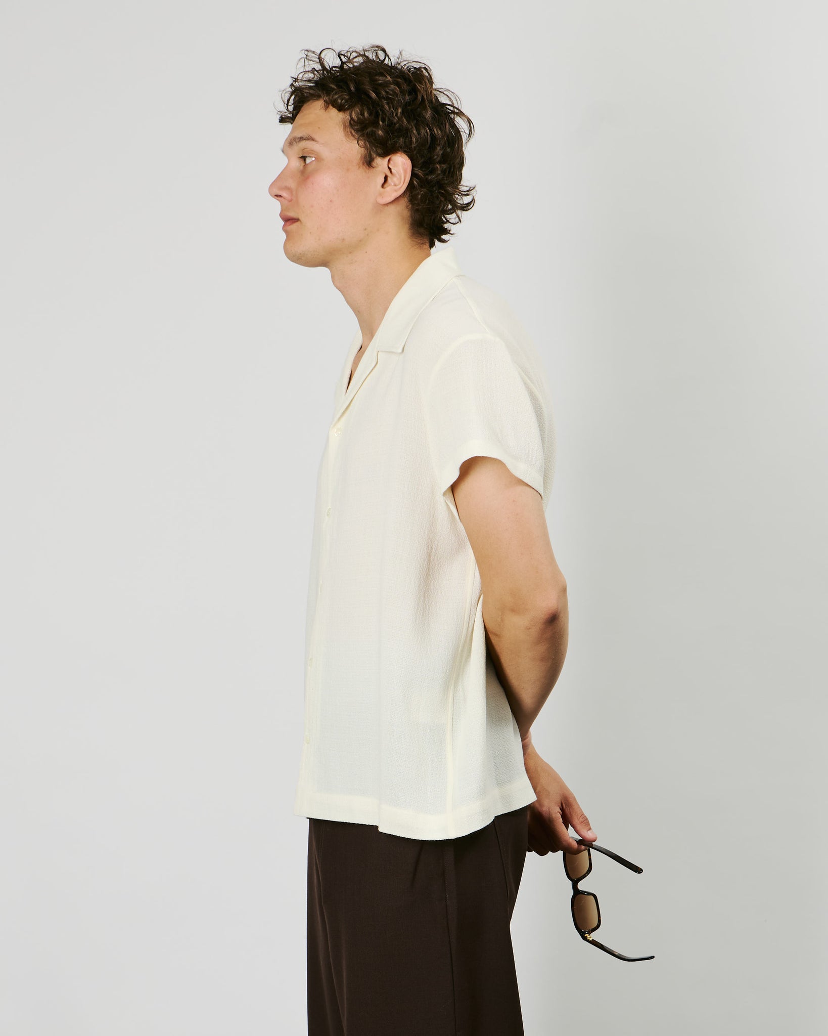 Mael Shirt - Off White Crepe