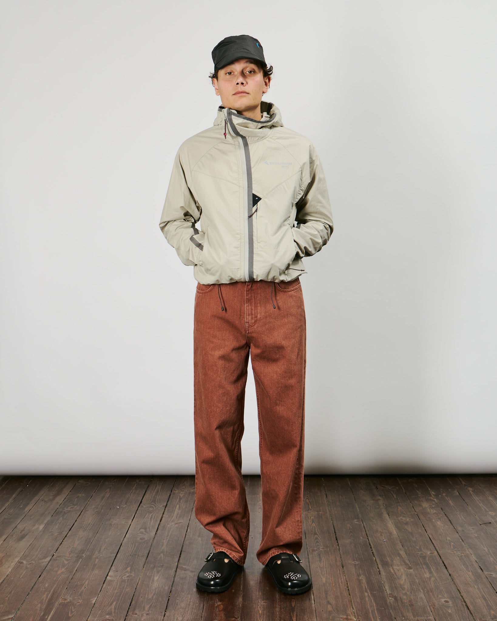 Wide Cut Jeans - Faded Red