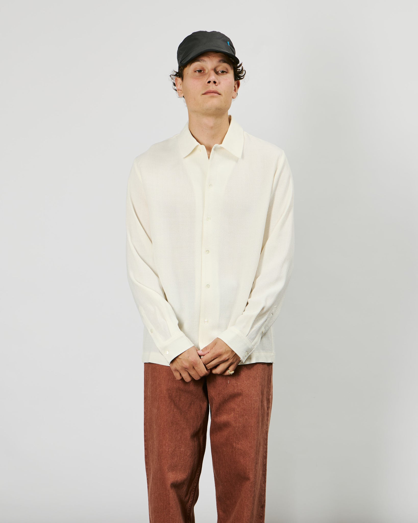 Sense Shirt - Off White Crepe