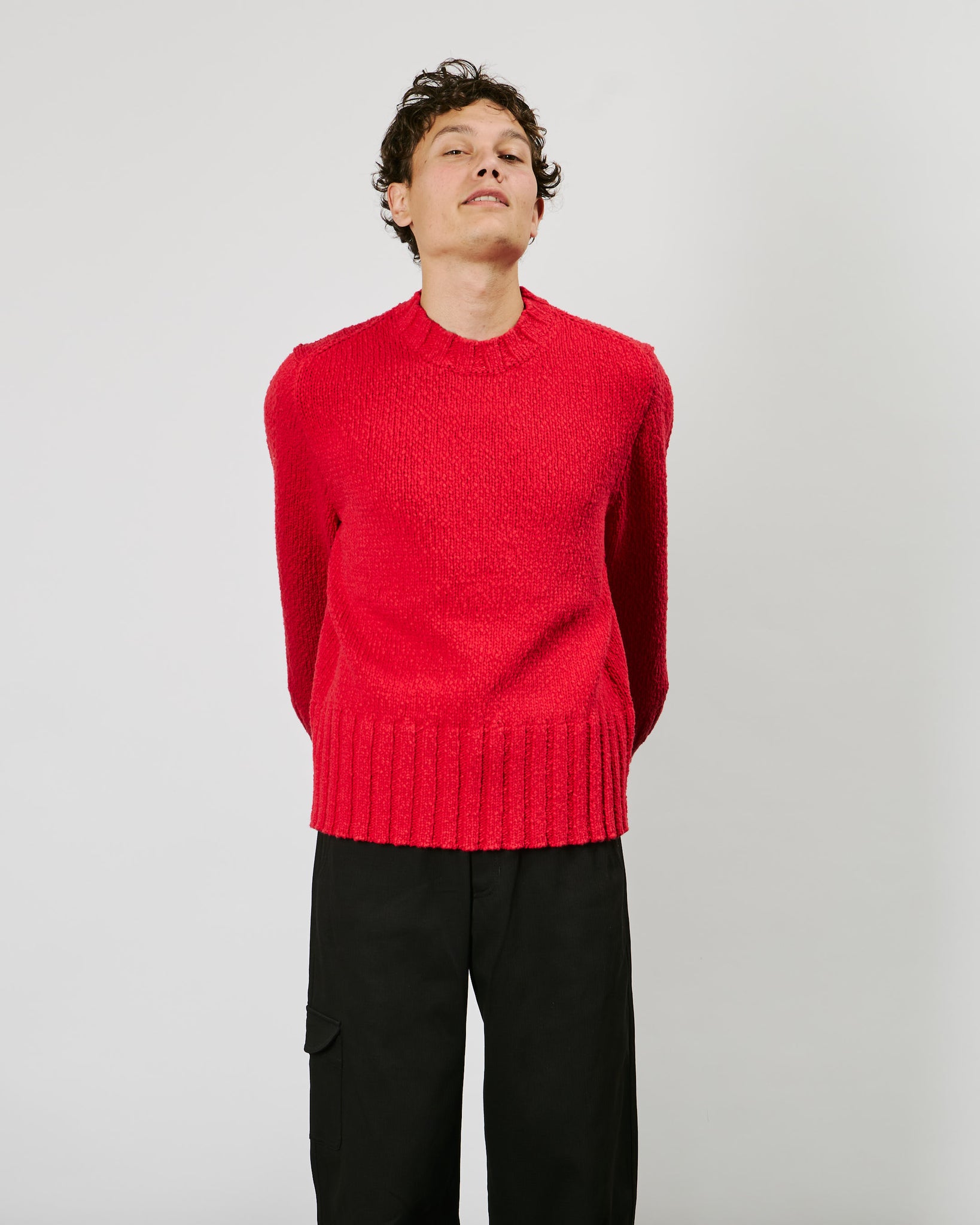 Joaquin Sweater - Cardinal Dry Cotton