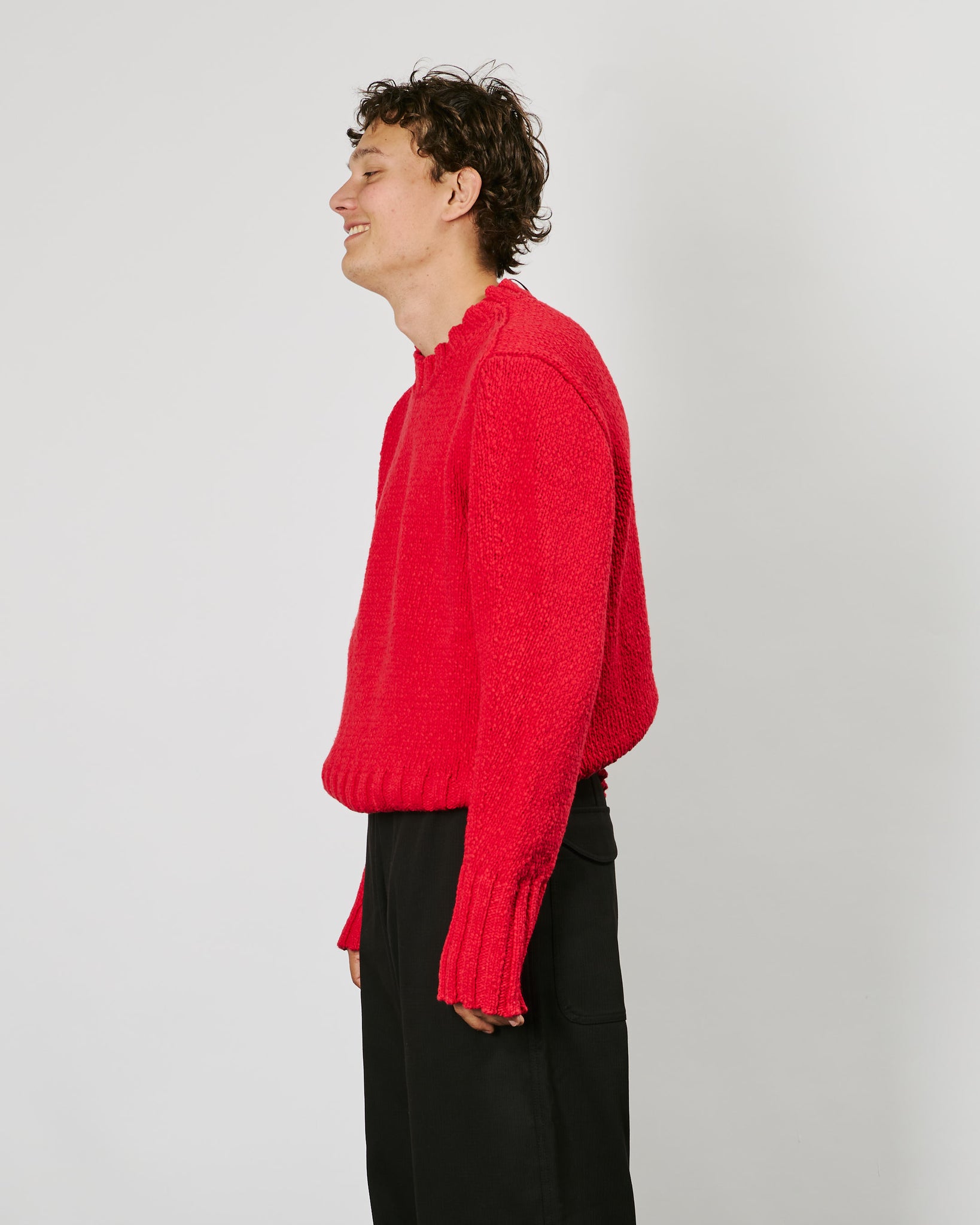 Joaquin Sweater - Cardinal Dry Cotton