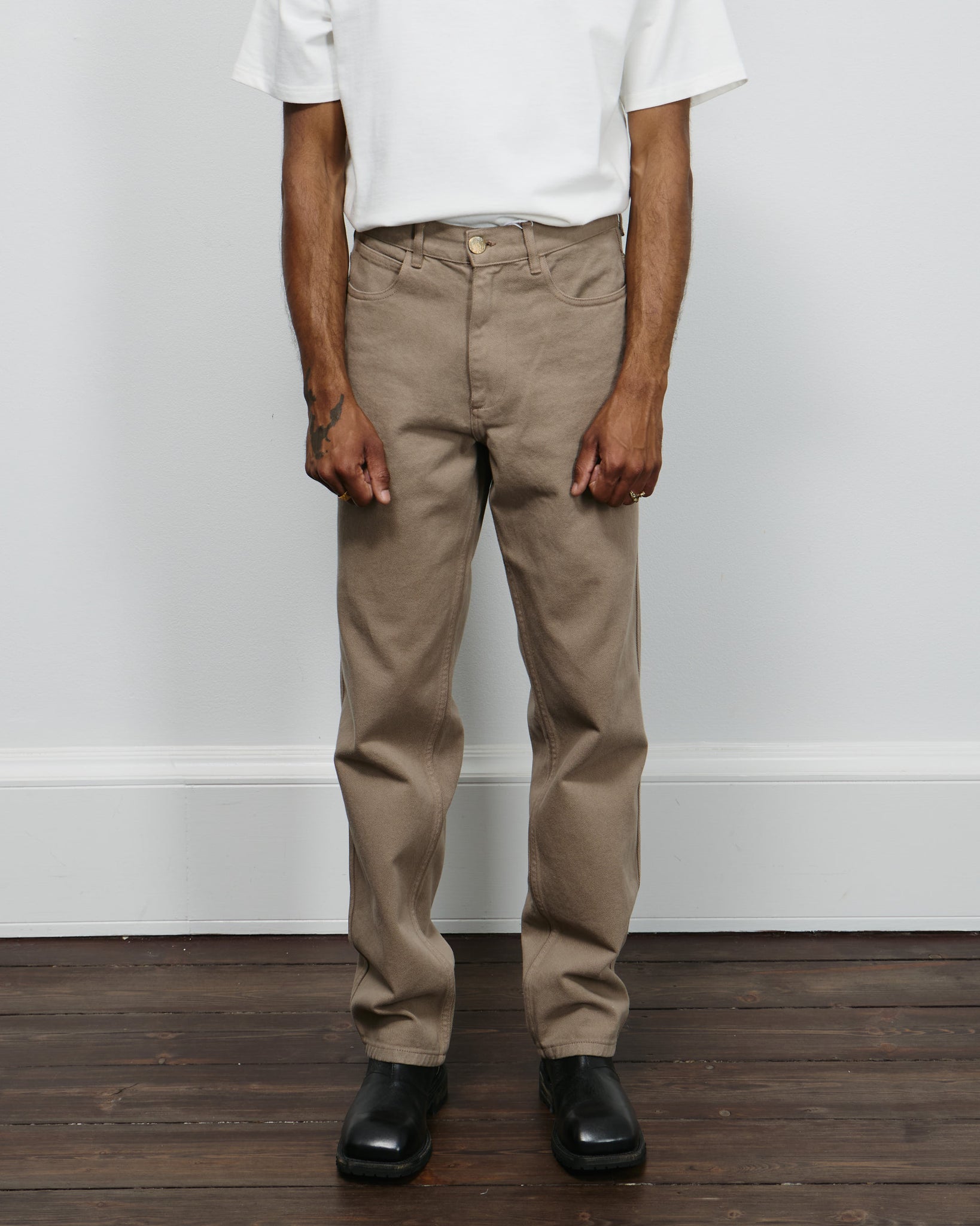 Coarse Trousers - Fossil