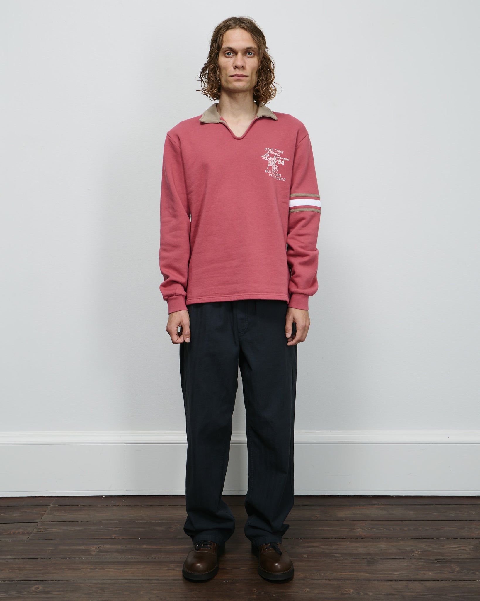 Forever Open Rugby Shirt - Red