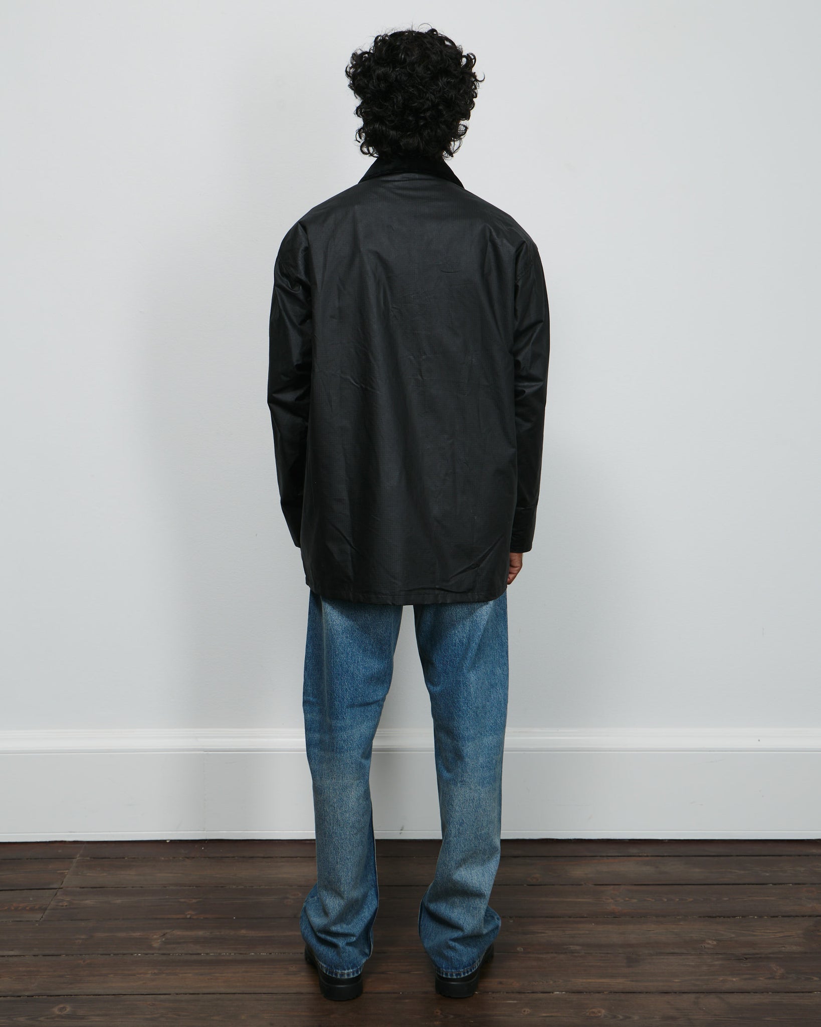 Waxed Ripstop Leisure Jacket - Black