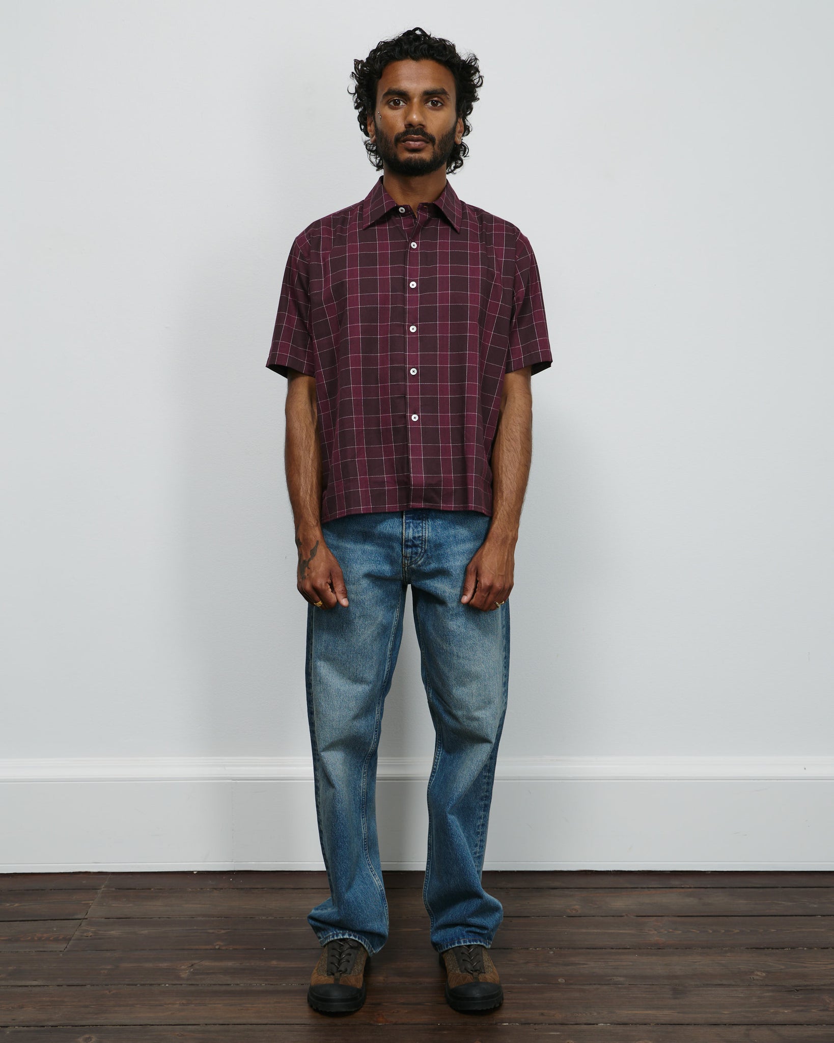 Bind Shirt - Bordeaux Shirt