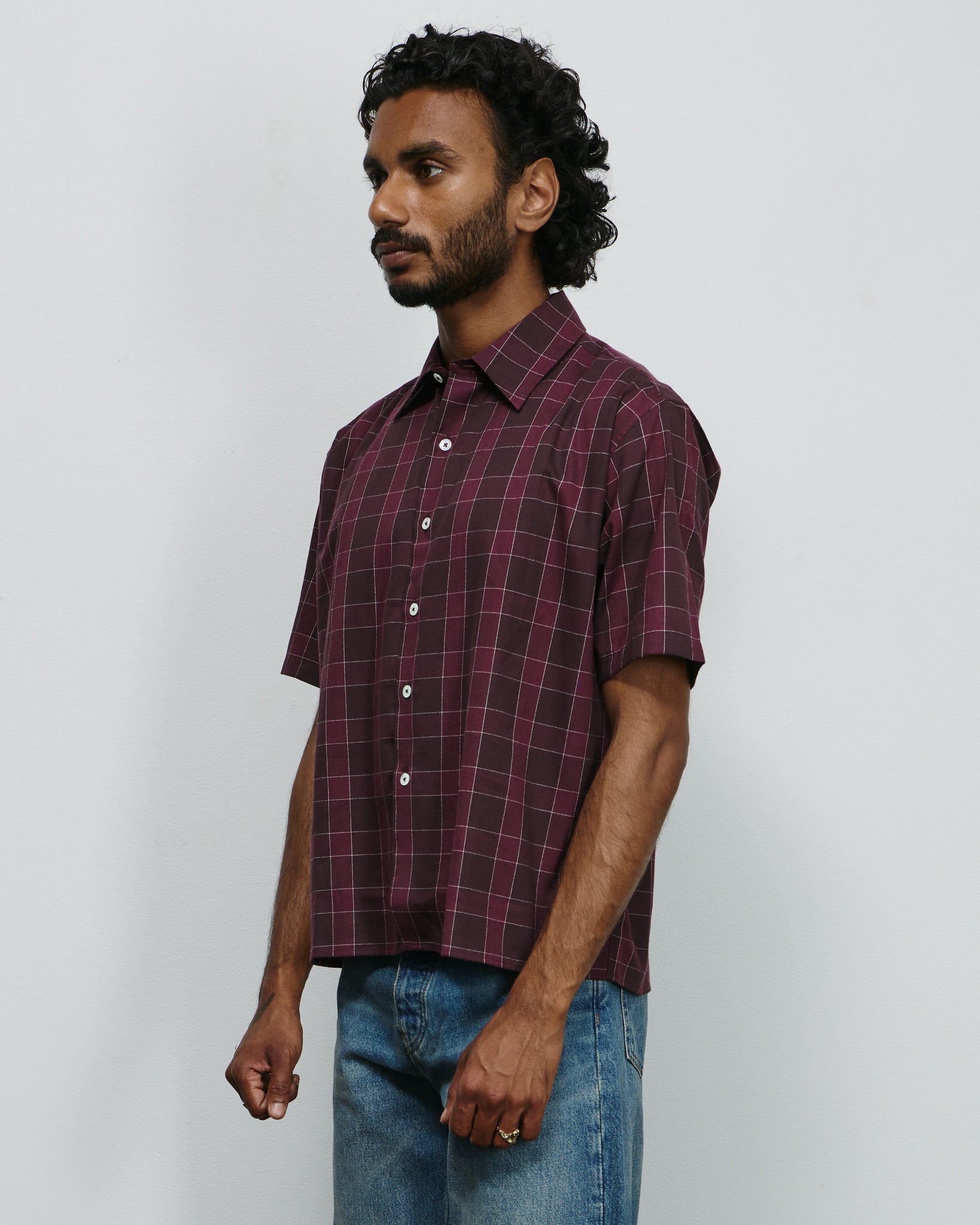 Bind Shirt - Bordeaux Shirt
