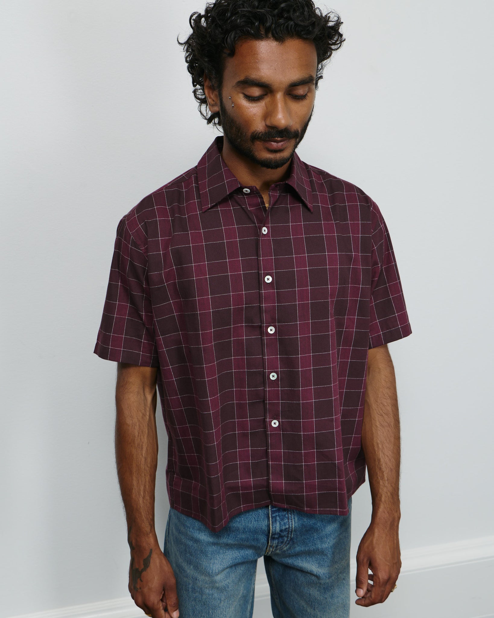 Bind Shirt - Bordeaux Shirt