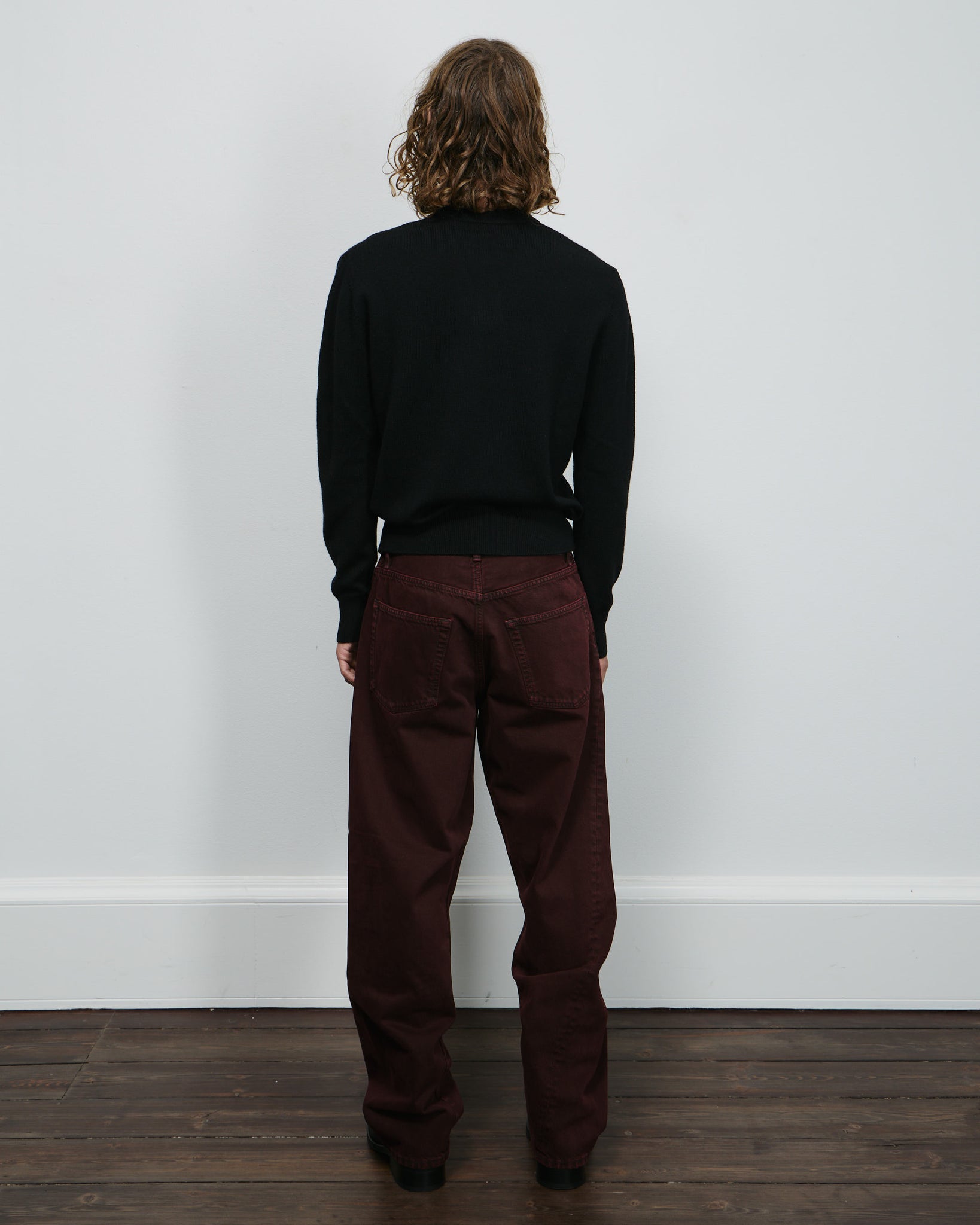 Moon Merino V-neck - Black