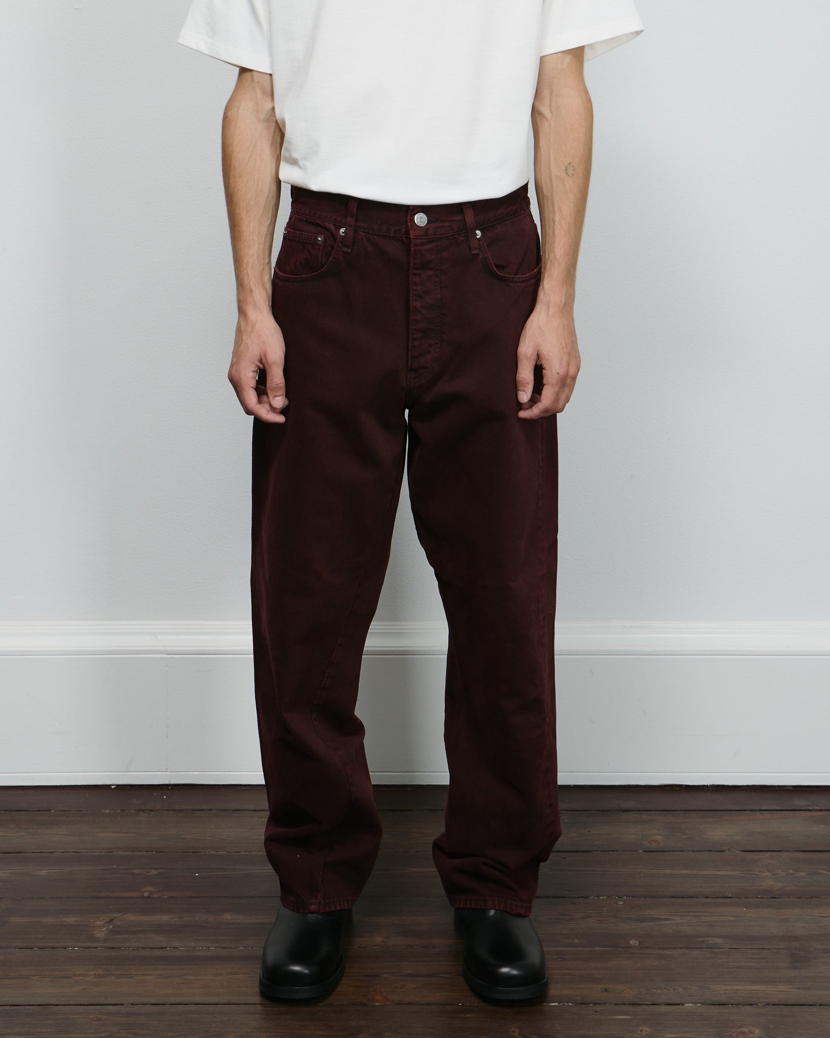 Wide Twist - Dark Wine Dyed